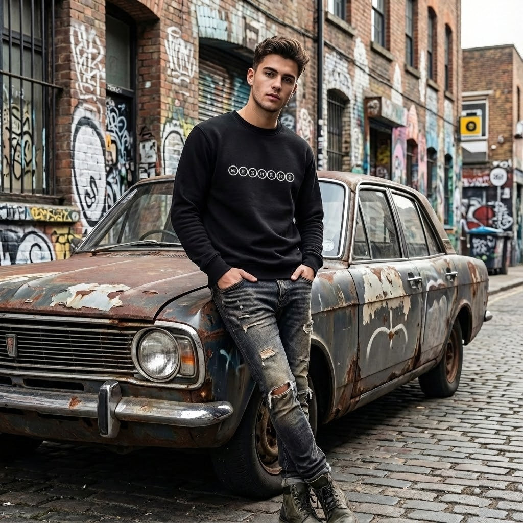 Premium Organic Sweatshirt – Iconic Monochrome (Unisex)