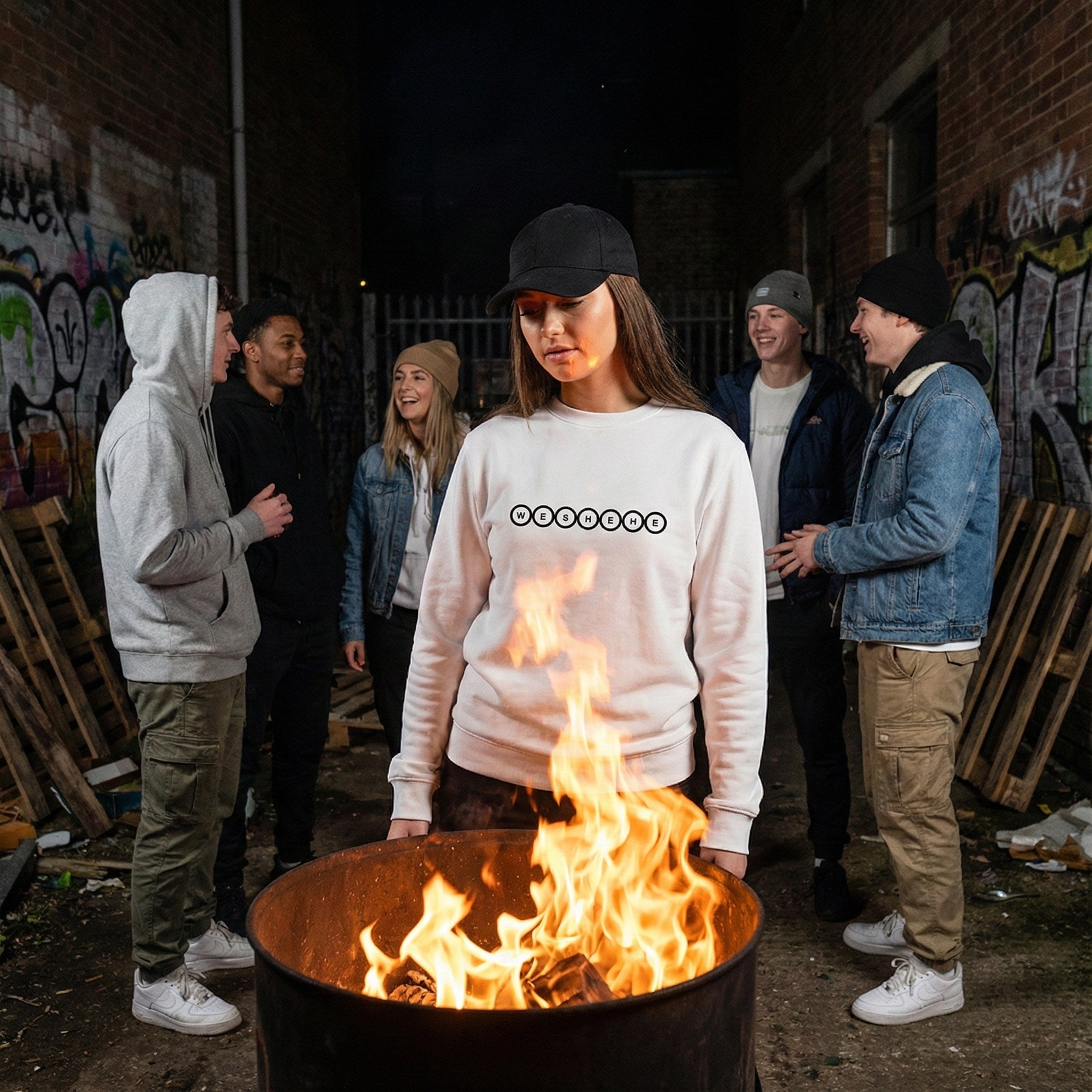 Premium Organic Sweatshirt – Iconic Monochrome (Unisex)