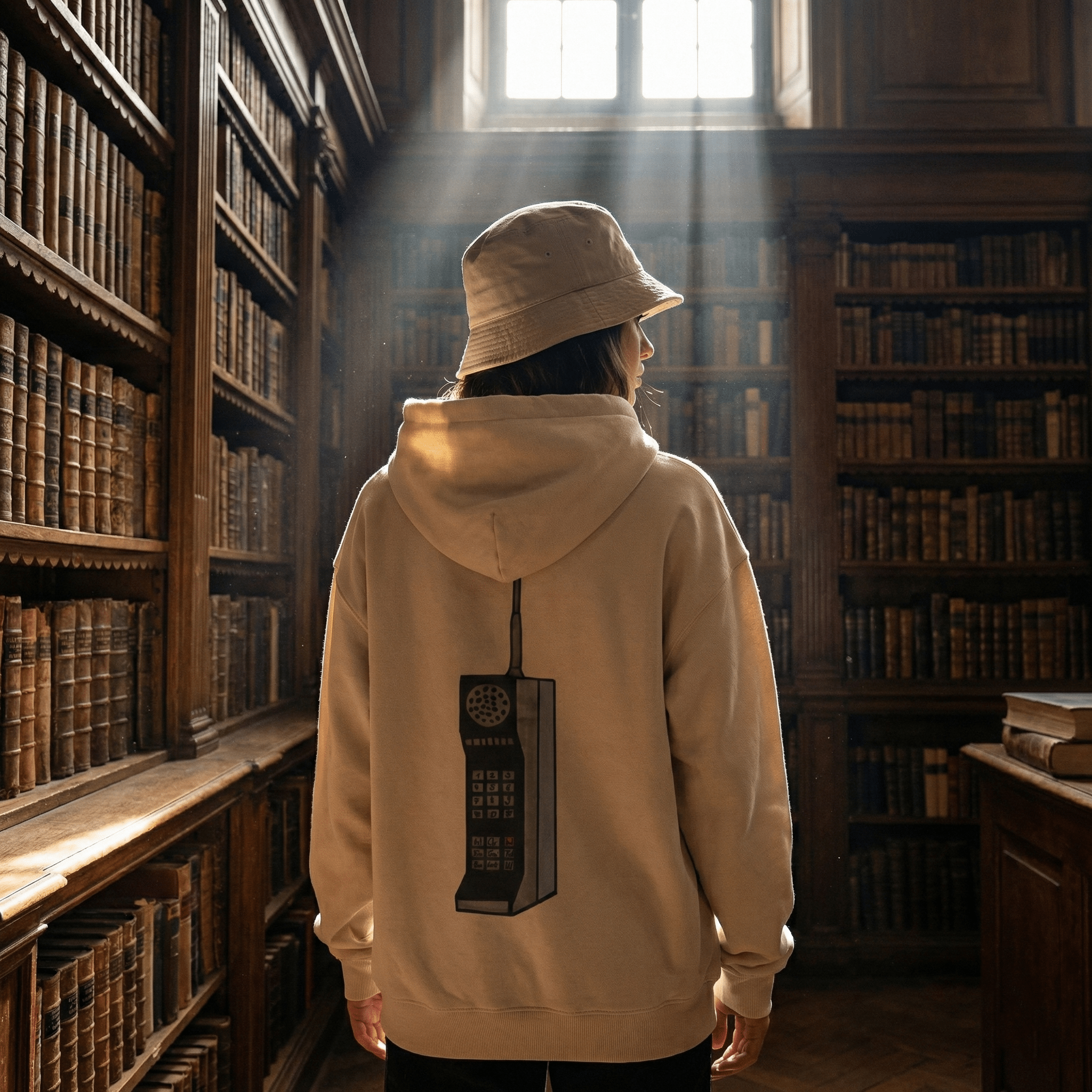 Hoodie Oversized Organic – STUDIO Analog Series | Analog Brick Phone Style