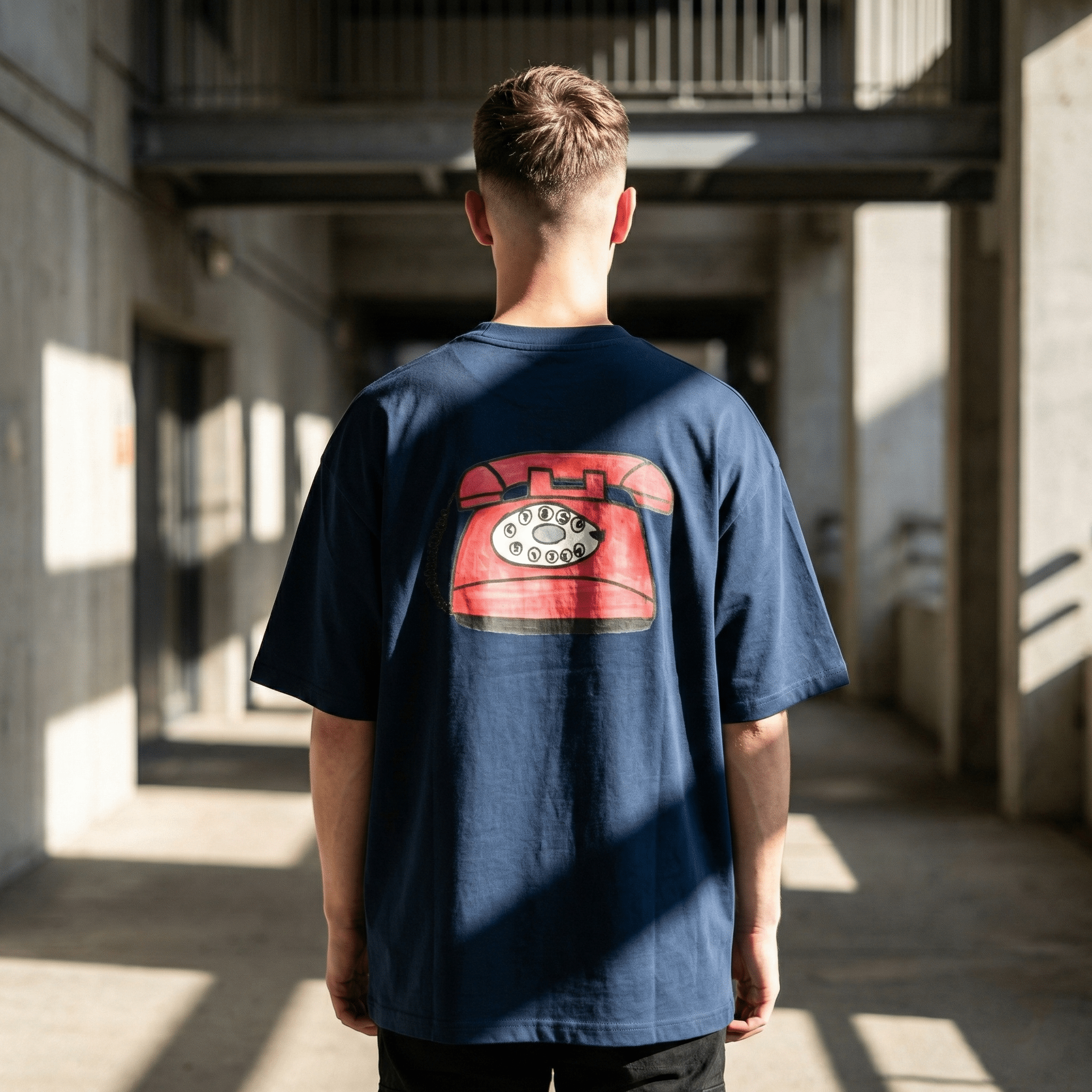T-Shirt Oversized Organic – STUDIO ANALOG Series | Analog Retro Phone Style
