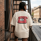T-Shirt Oversized Organic – STUDIO ANALOG Series | Analog Retro Phone Style