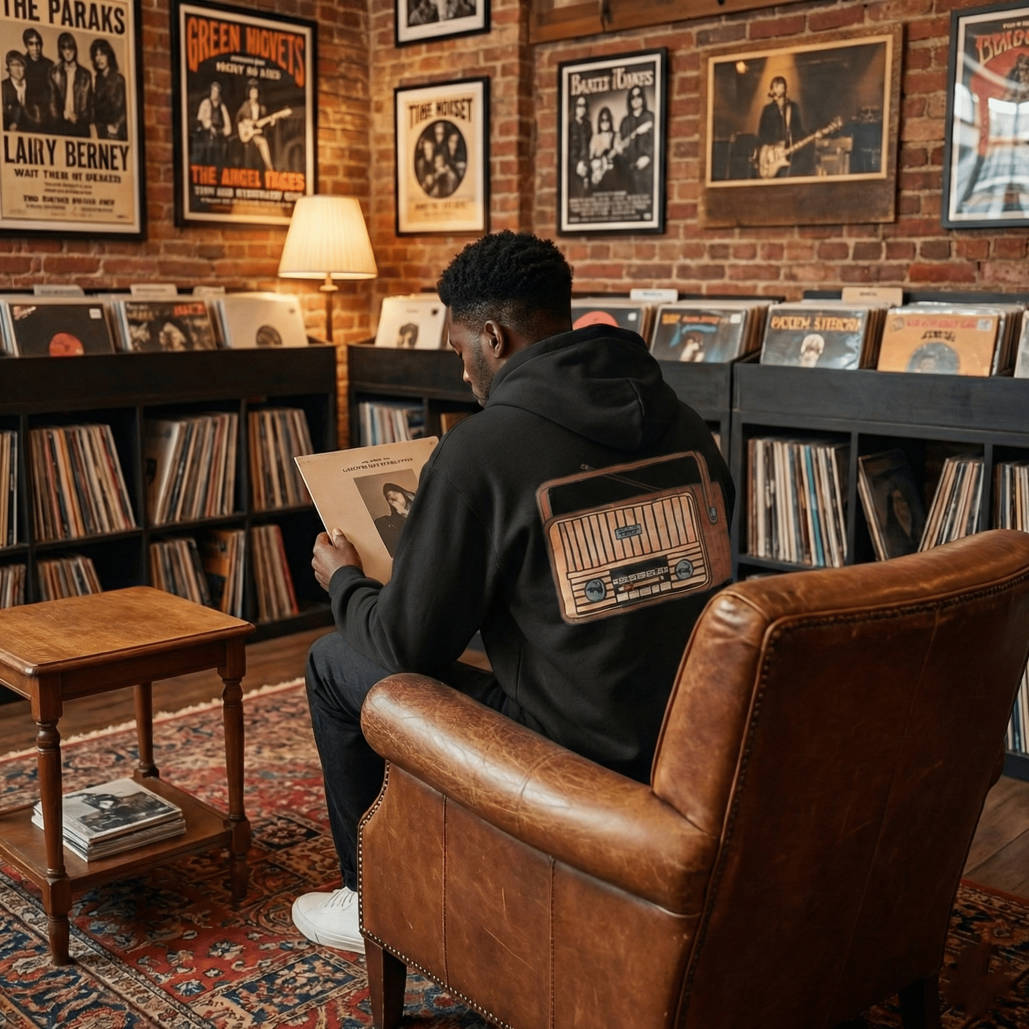 Zipper Hoodie Organic – STUDIO ANALOG Series | Retro Radio Craft Style