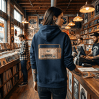 Zipper Hoodie Organic – STUDIO ANALOG Series | Retro Radio Craft Style