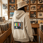 Hoodie Oversized Organic – STUDIO ANALOG Series | Analog Retro TV Style