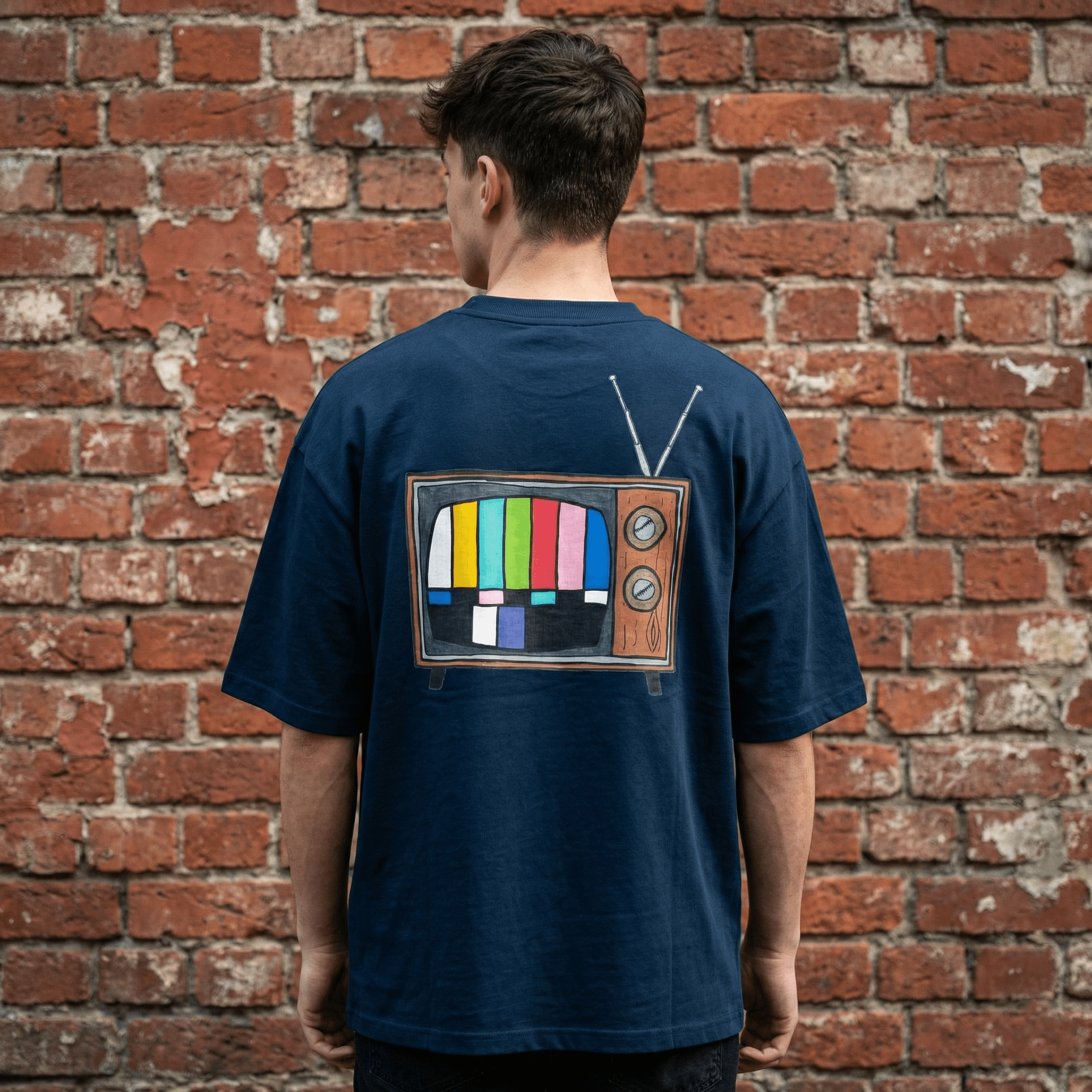 T-Shirt Oversized Organic – STUDIO ANALOG Series | Analog Retro TV Style