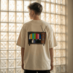 T-Shirt Oversized Organic – STUDIO ANALOG Series | Analog Retro TV Style