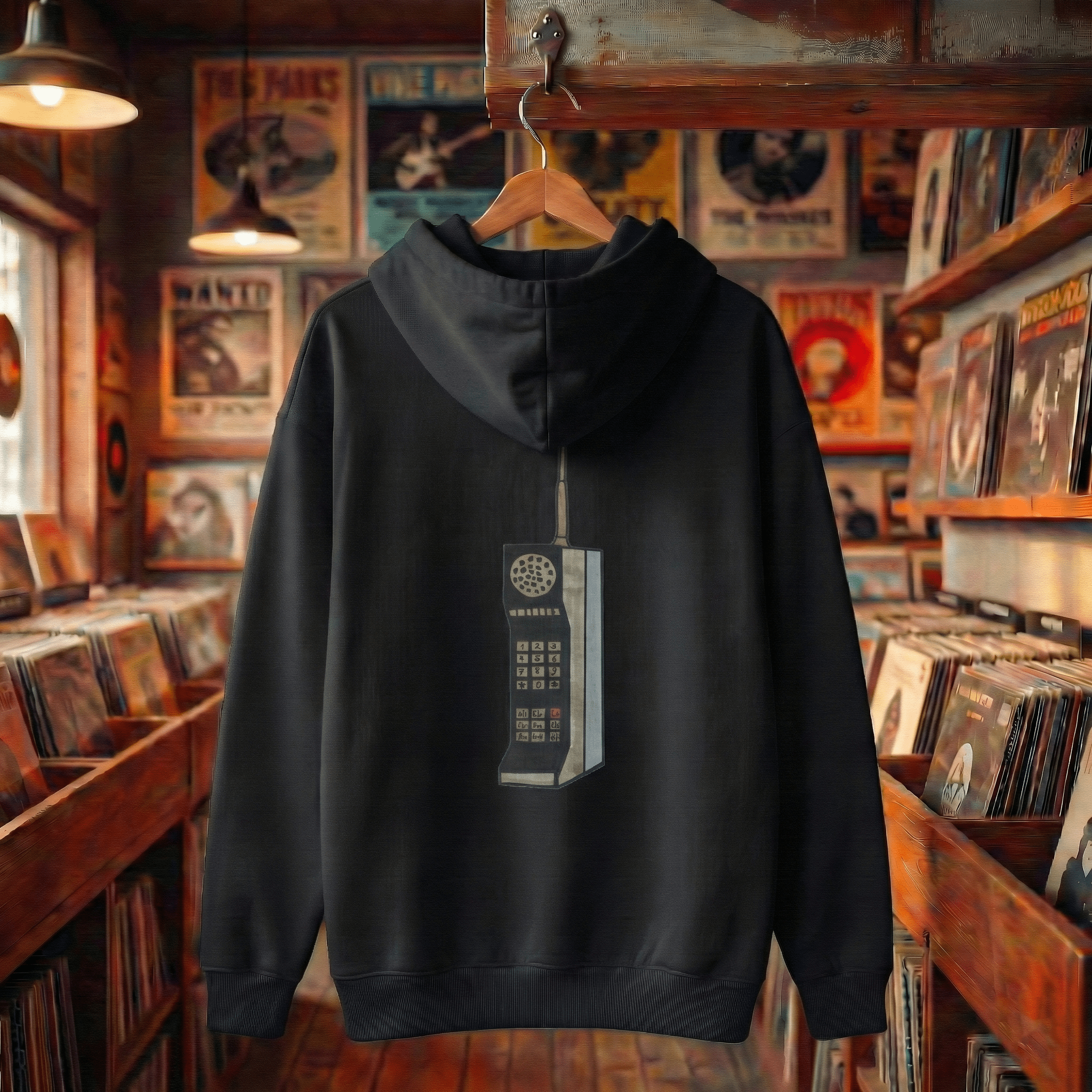 Zipper Hoodie Organic – STUDIO ANALOG Series | Analog Brick-Phone Style