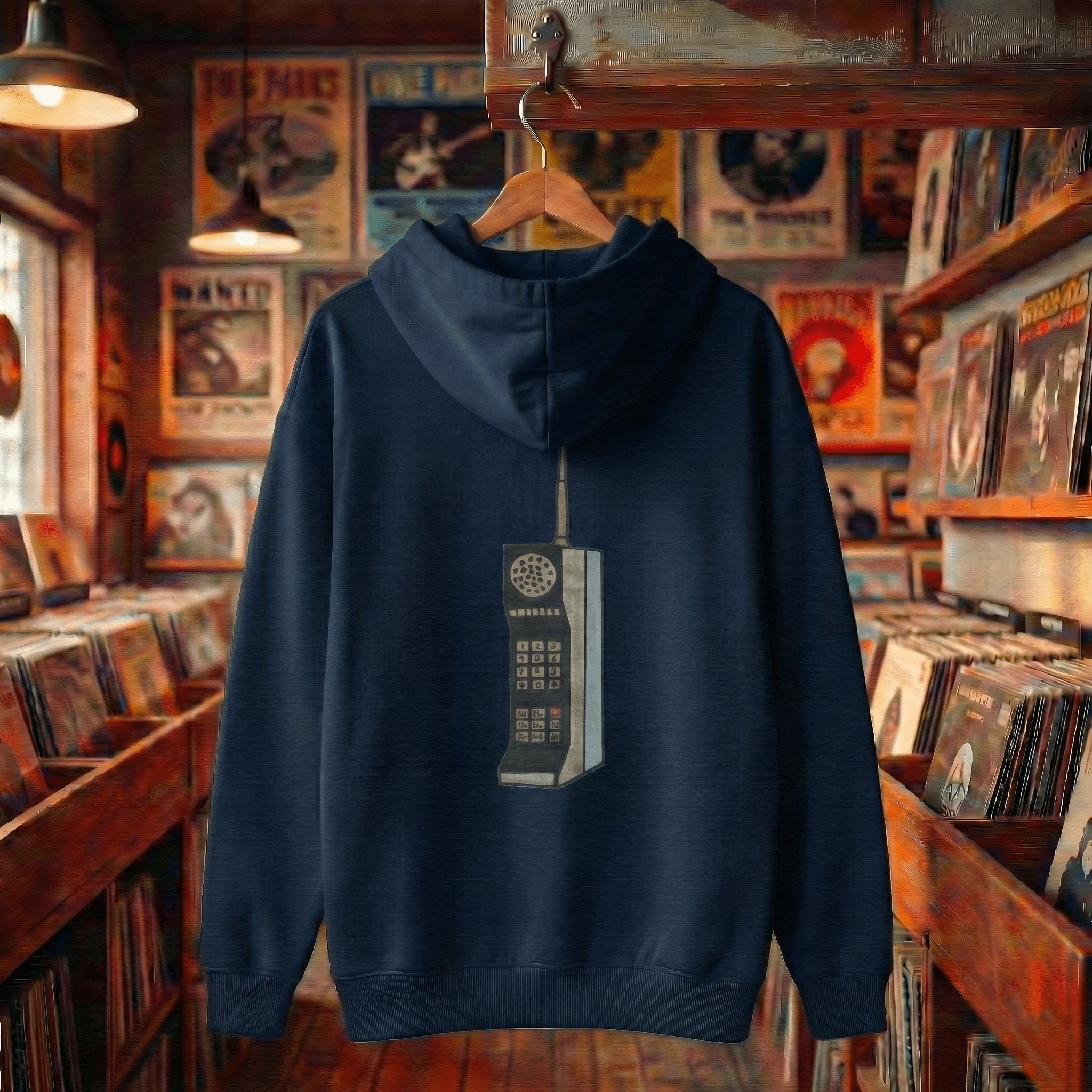 Zipper Hoodie Organic – STUDIO ANALOG Series | Analog Brick-Phone Style