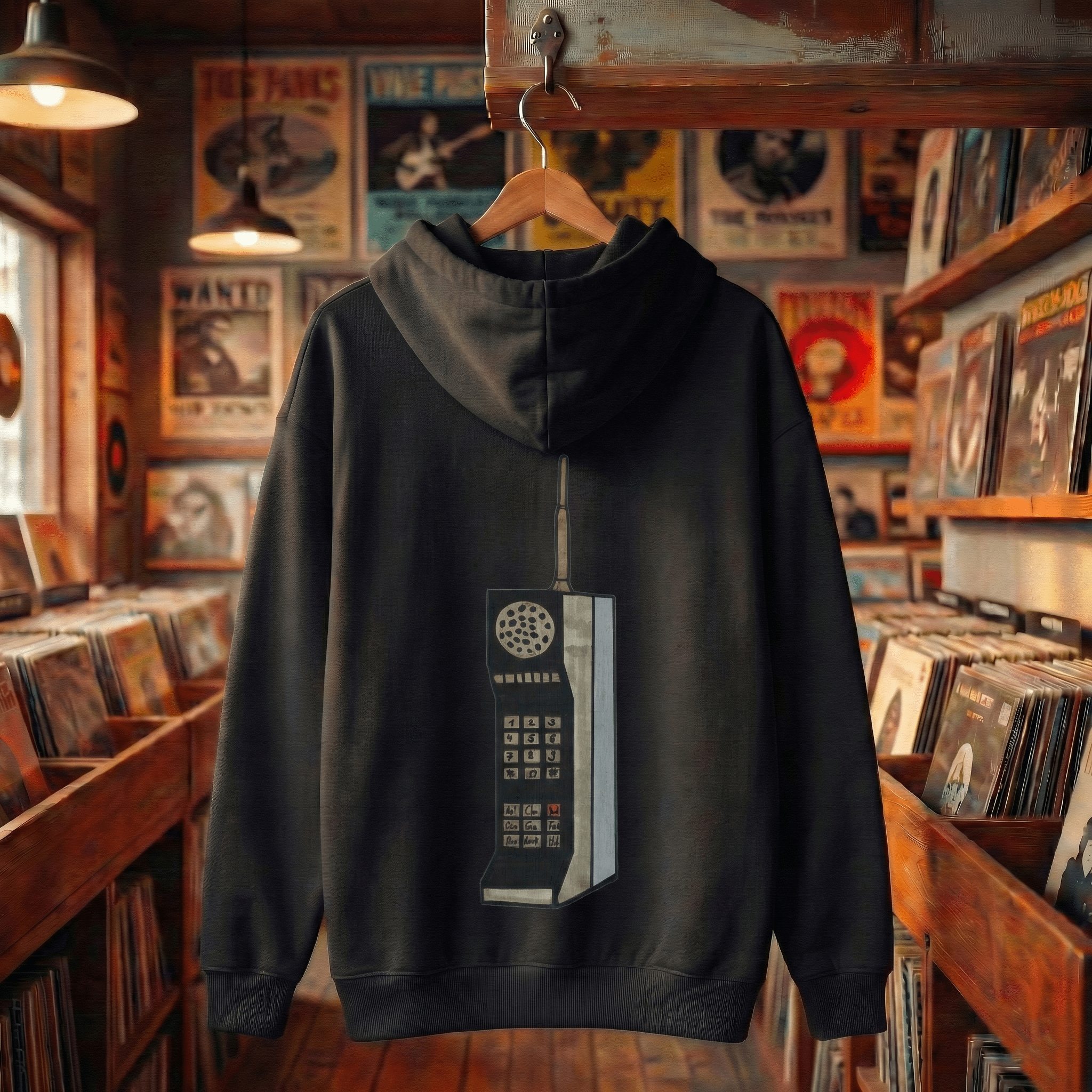 Hoodie Oversized Organic – STUDIO Analog Series | Analog Brick Phone Style