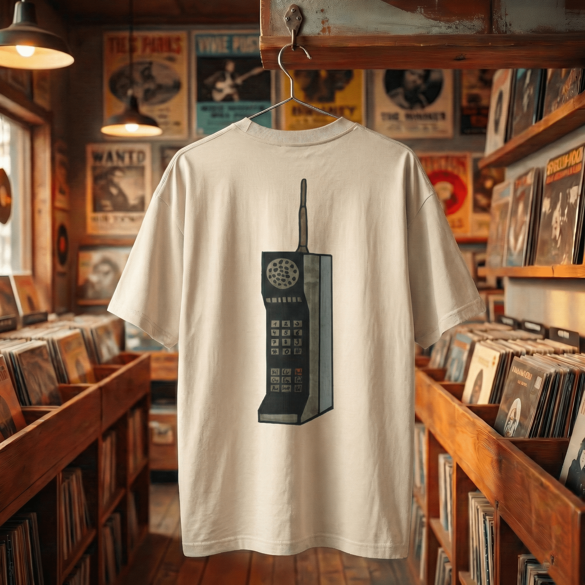 T-Shirt Oversized Organic – STUDIO ANALOG Series | Analog Brick-Phone Style