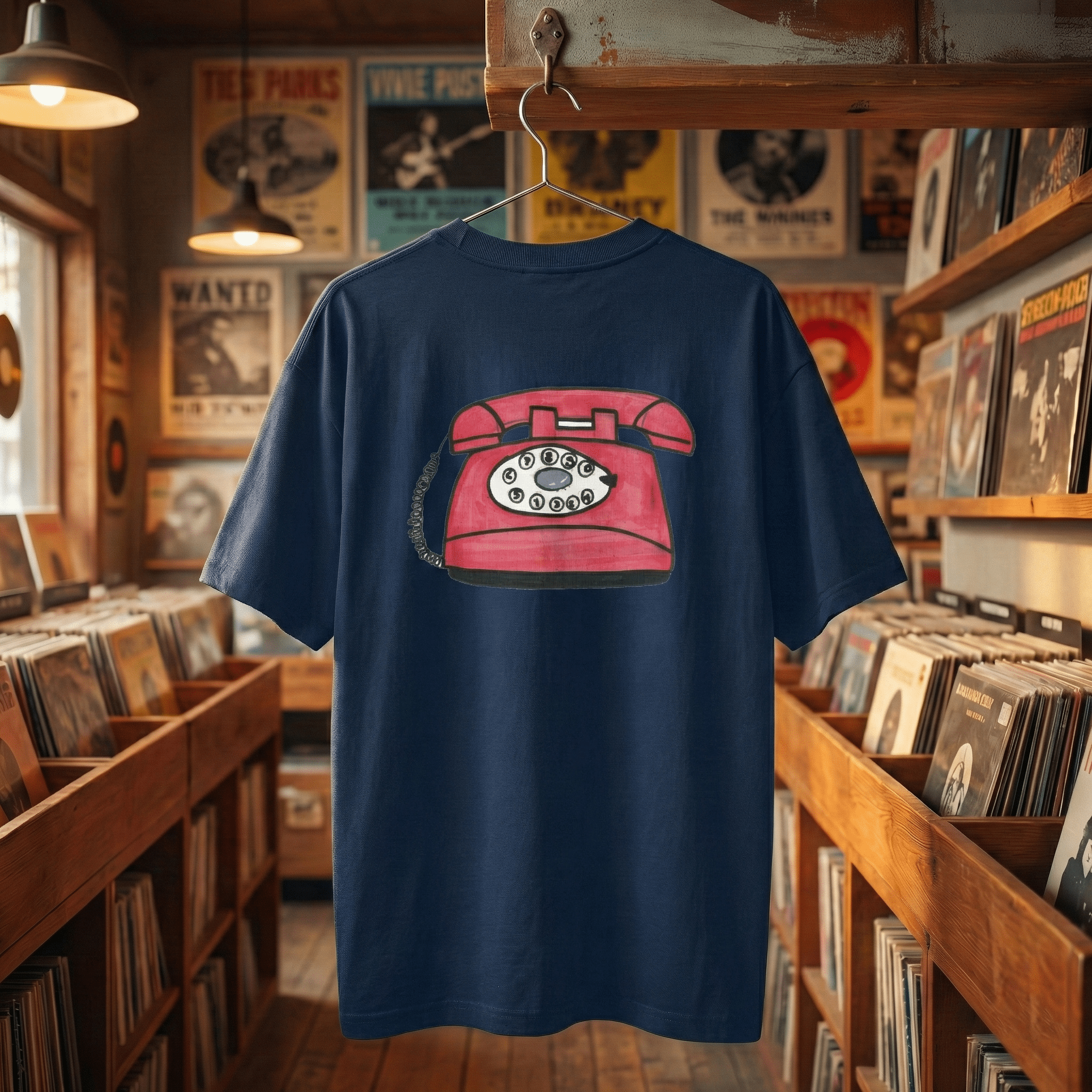 T-Shirt Oversized Organic – STUDIO ANALOG Series | Analog Retro Phone Style