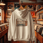 Hoodie Oversized Organic – STUDIO ANALOG Series | Retro Radio Craft Style