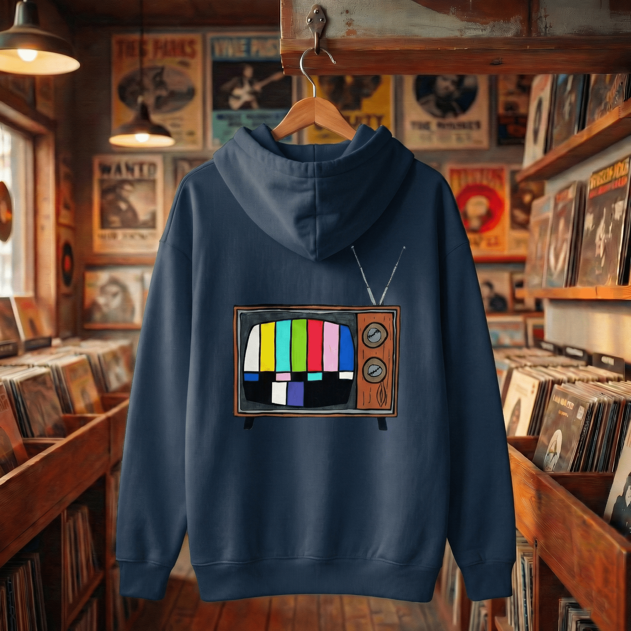 Hoodie Oversized Organic – STUDIO ANALOG Series | Analog Retro TV Style