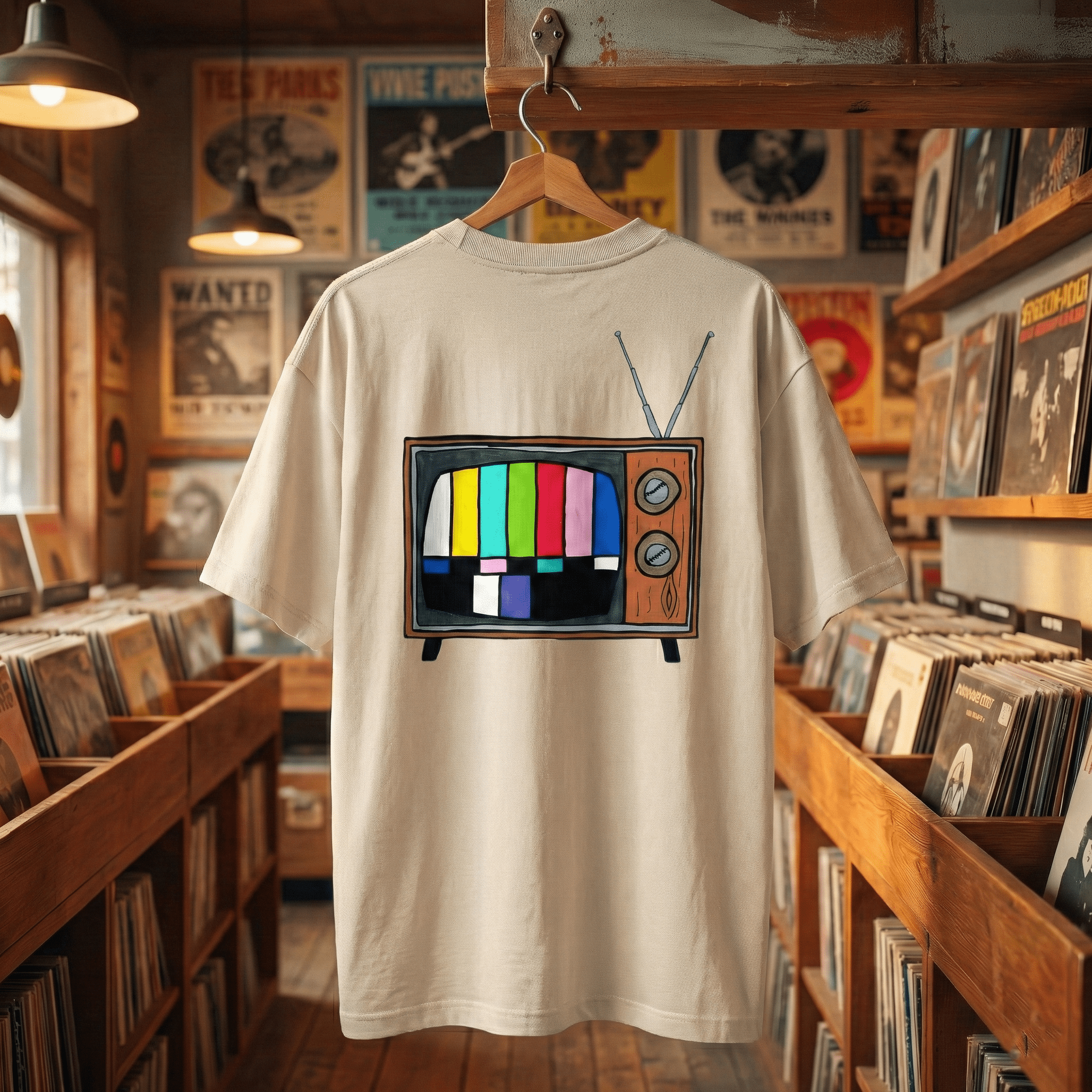 T-Shirt Oversized Organic – STUDIO ANALOG Series | Analog Retro TV Style