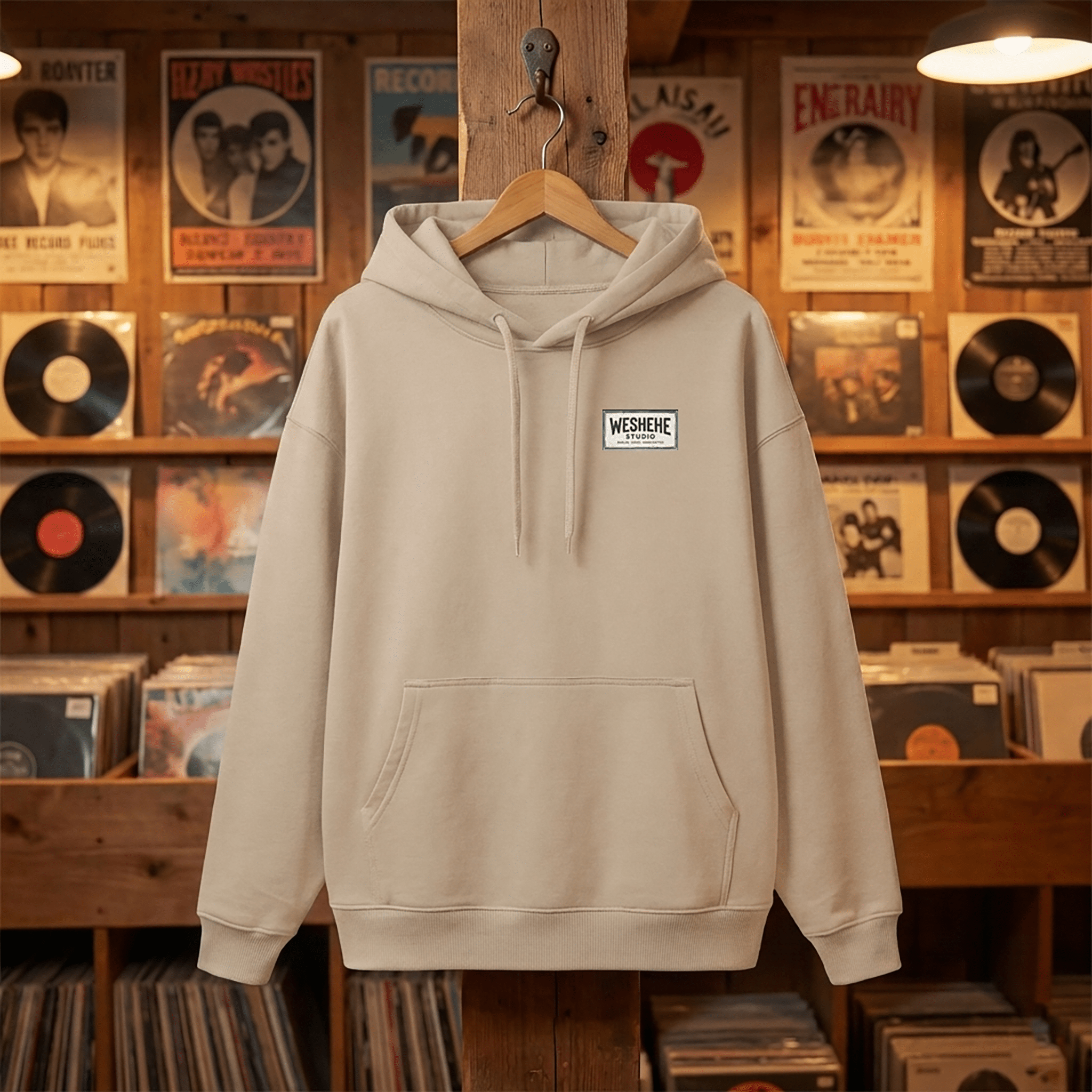 Hoodie Oversized Organic – STUDIO ANALOG Series | Analog Retro TV Style