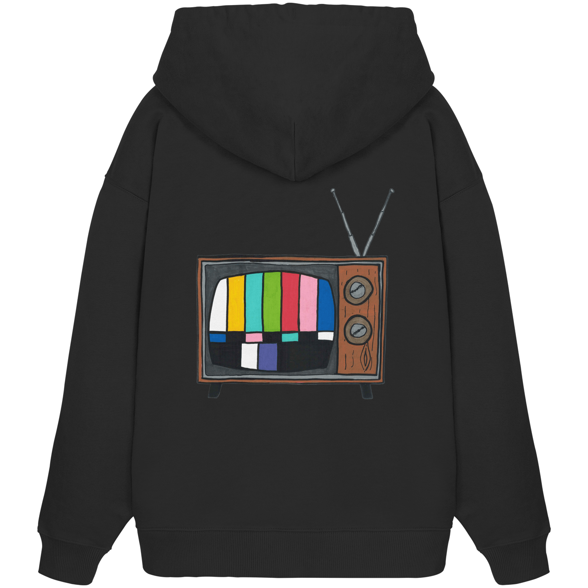Hoodie Oversized Organic – STUDIO ANALOG Series | Analog Retro TV Style