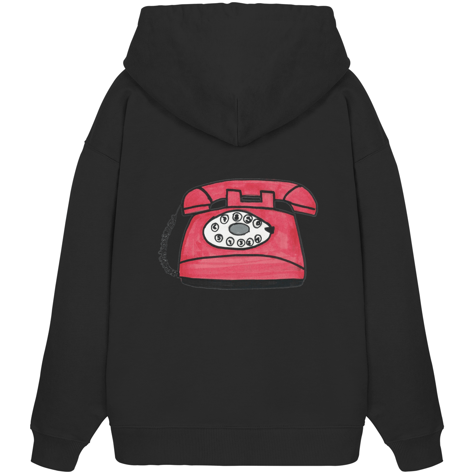 Hoodie Oversized Organic – STUDIO ANALOG Series | Analog Retro Phone Style