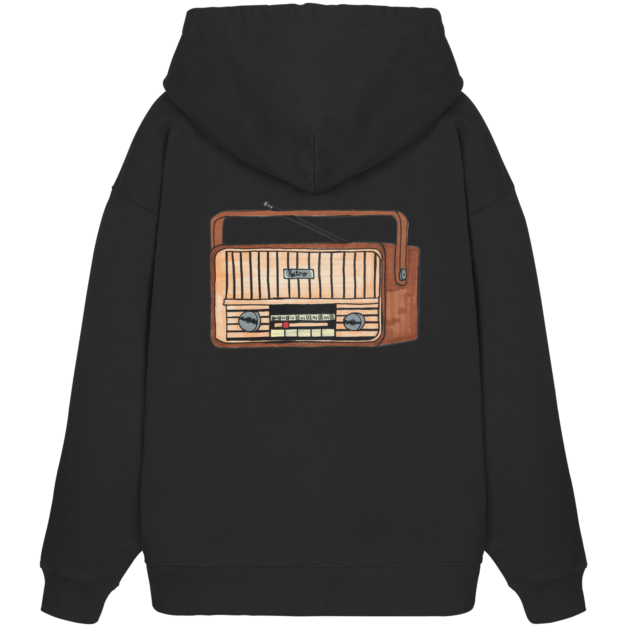 Studio - Retro Radio - Organic Oversize Hoodie real