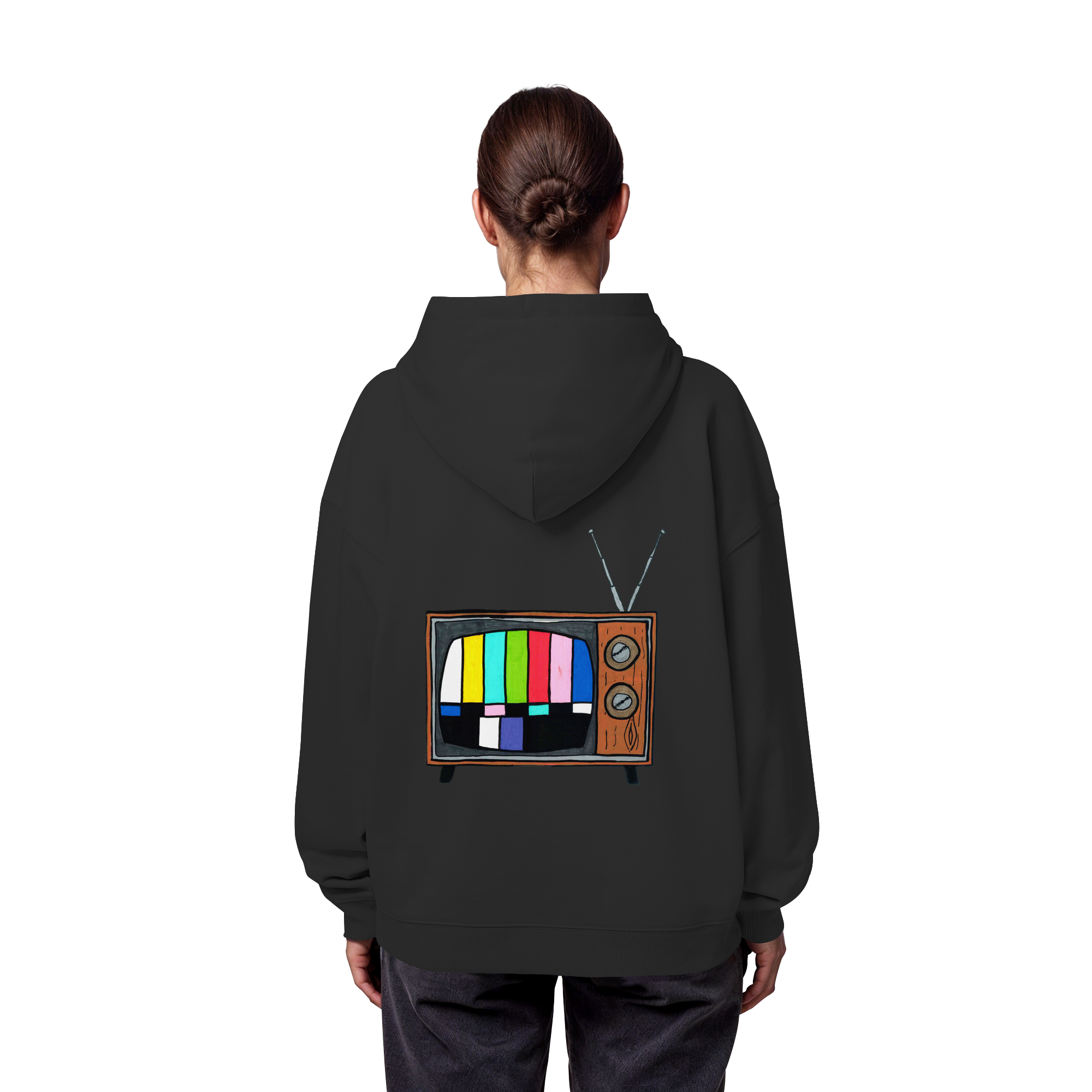 Studio - Retro TV real - Organic Oversize Hoodie