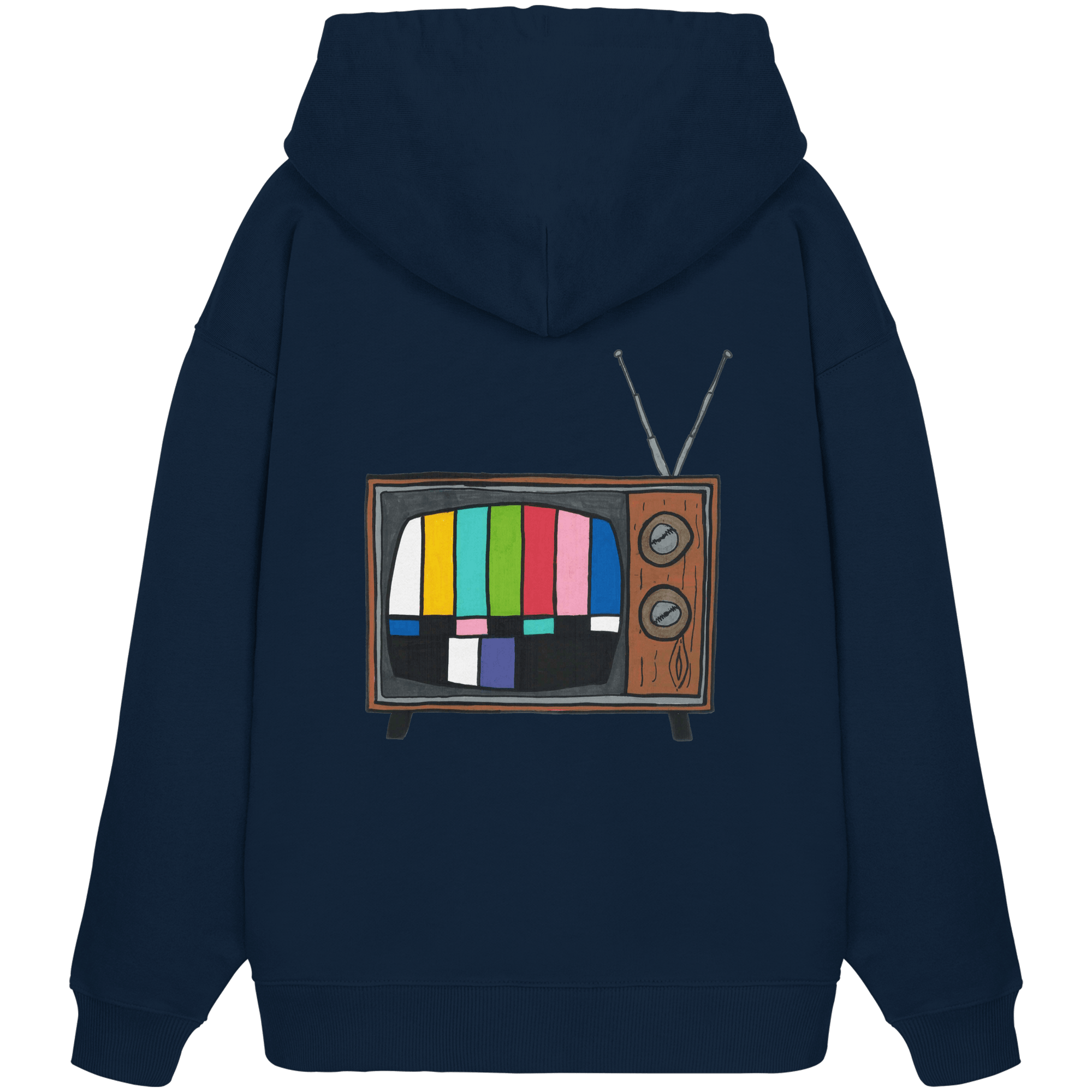 Hoodie Oversized Organic – STUDIO ANALOG Series | Analog Retro TV Style