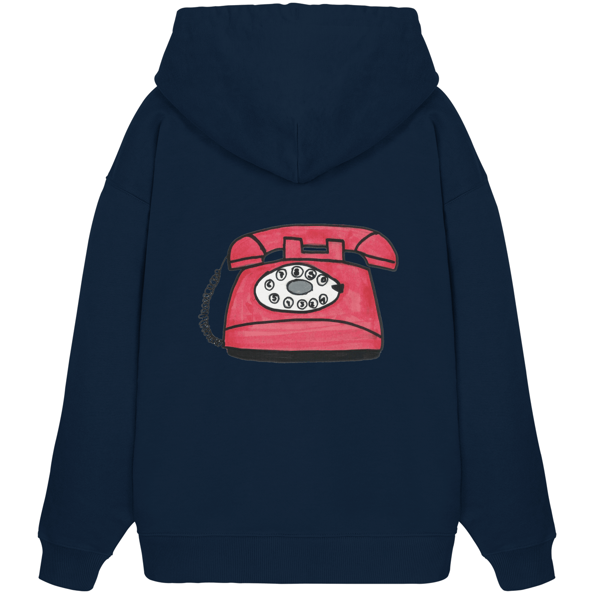 Hoodie Oversized Organic – STUDIO ANALOG Series | Analog Retro Phone Style
