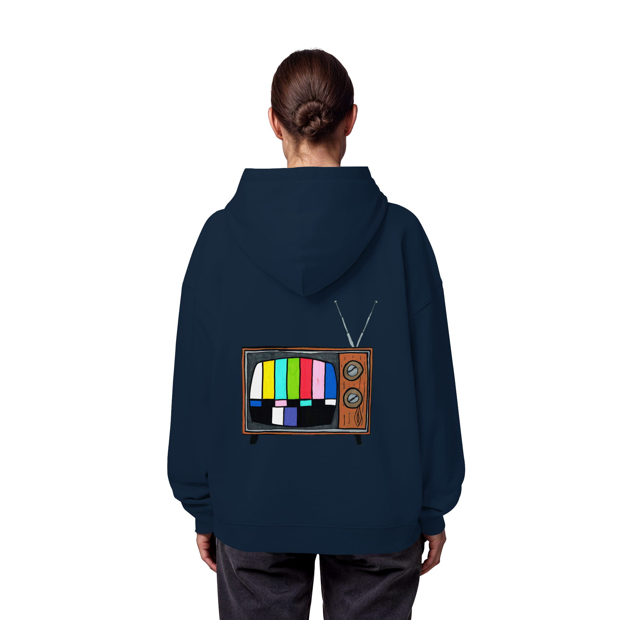 Studio - Retro TV real - Organic Oversize Hoodie