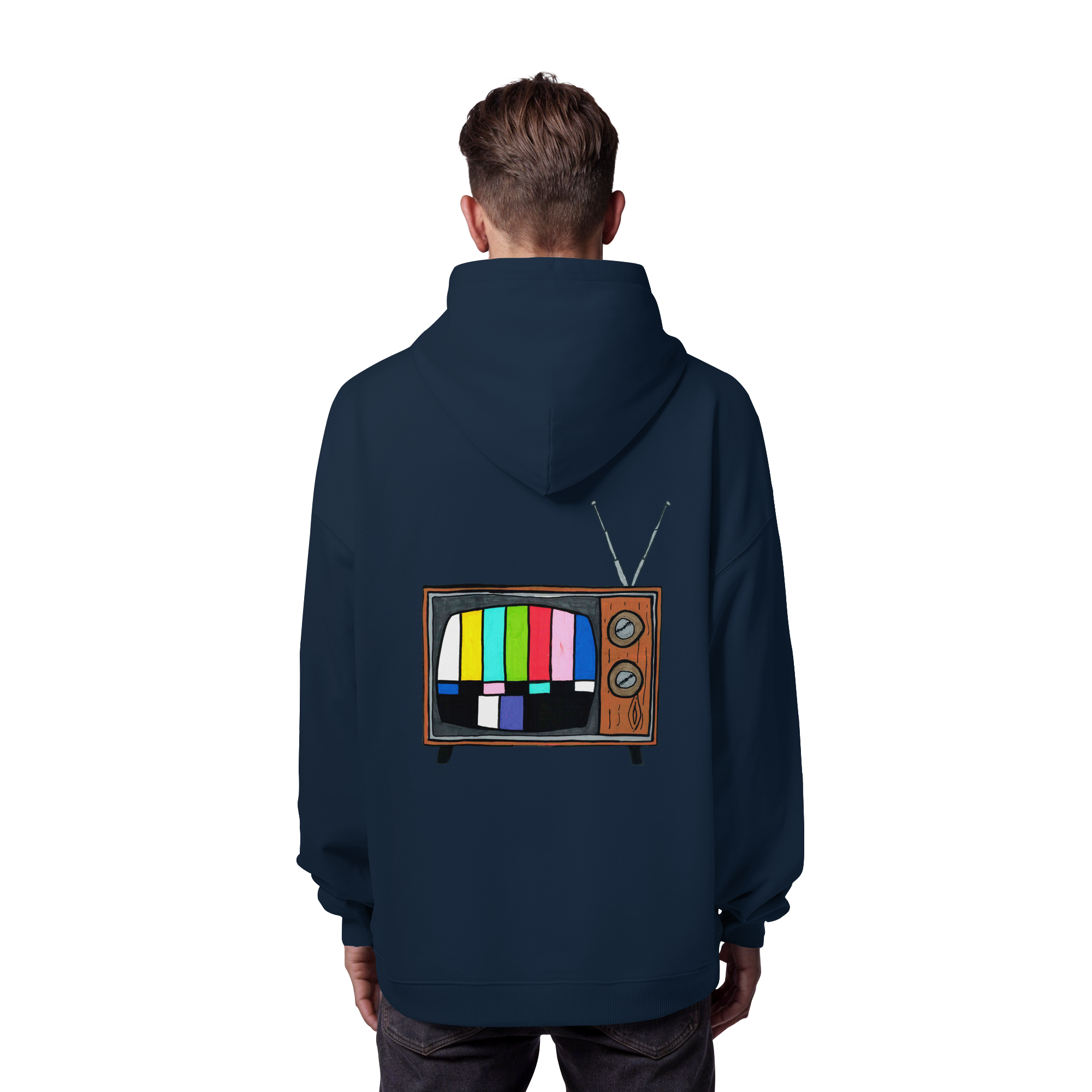 Studio - Retro TV real - Organic Oversize Hoodie