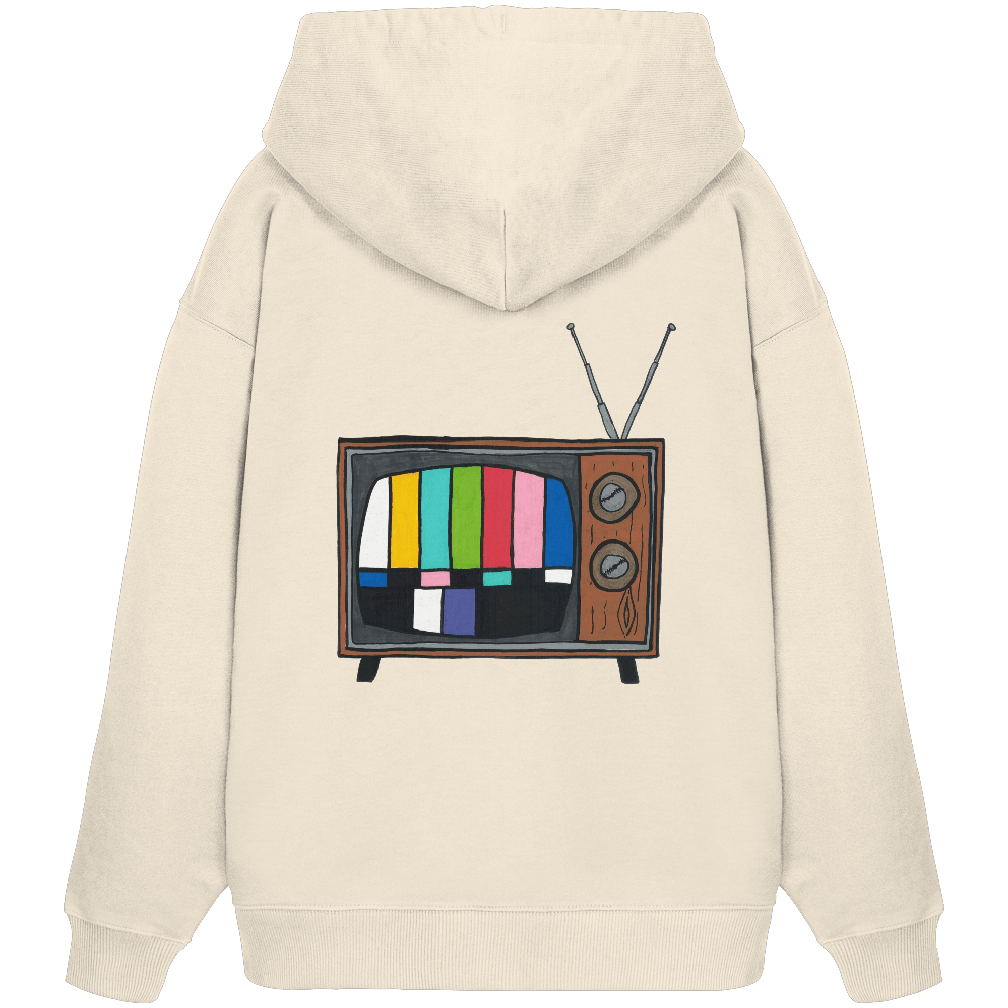Hoodie Oversized Organic – STUDIO ANALOG Series | Analog Retro TV Style