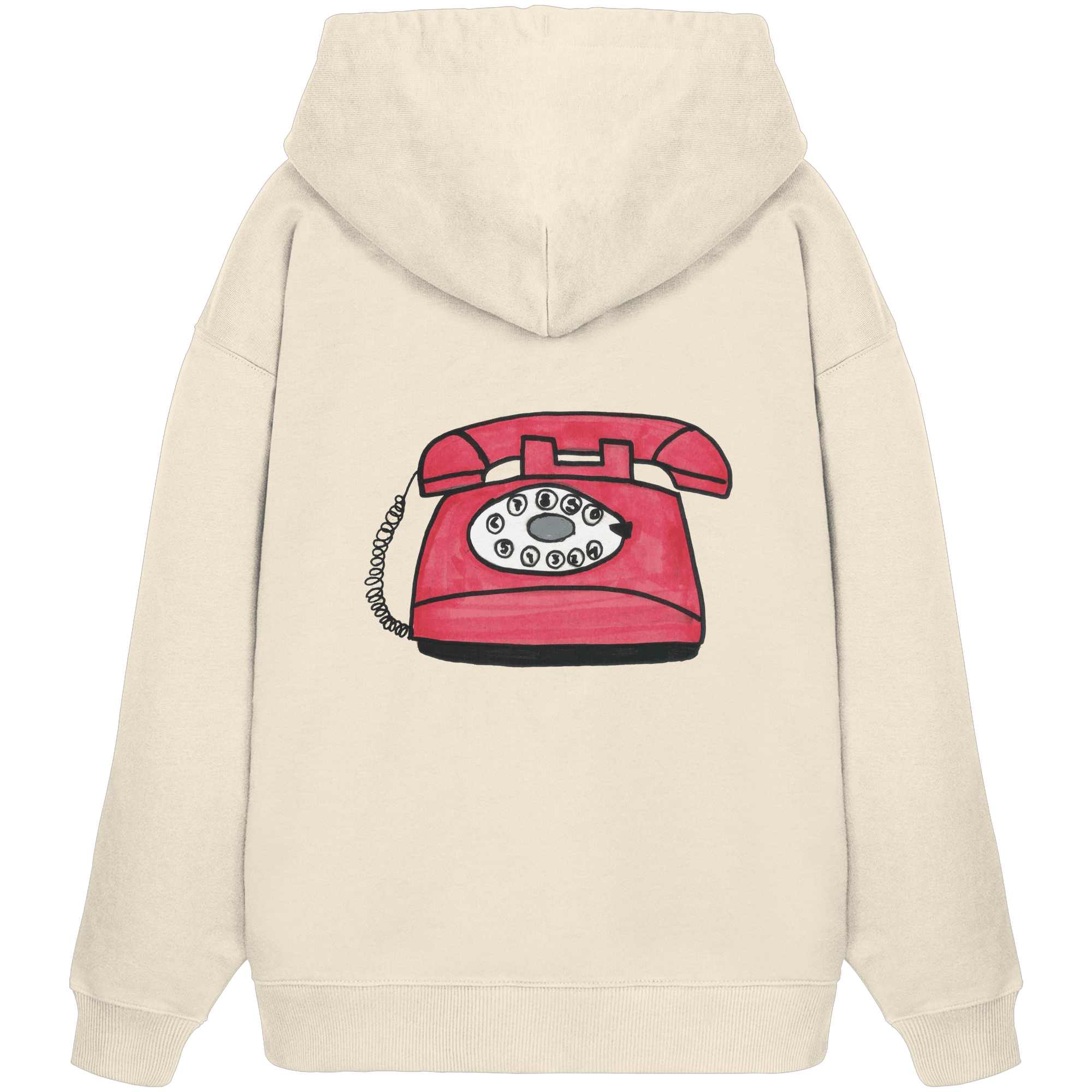 Hoodie Oversized Organic – STUDIO ANALOG Series | Analog Retro Phone Style