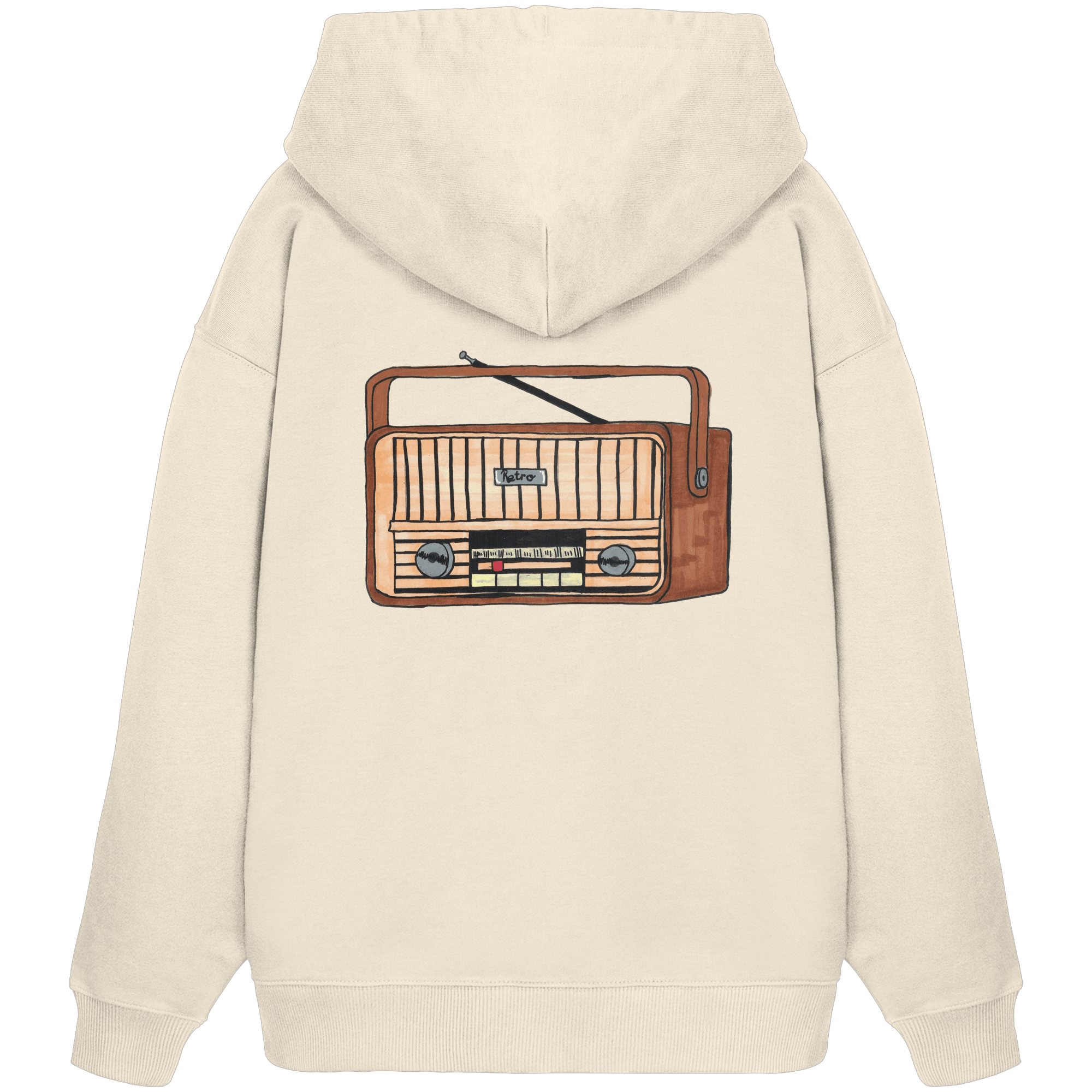 Studio - Retro Radio - Organic Oversize Hoodie real