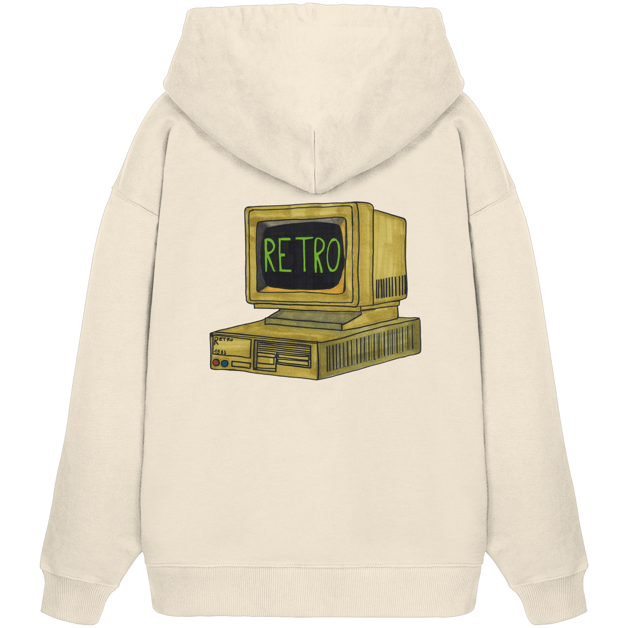 Studio - Retro PC - Organic Oversize Hoodie real