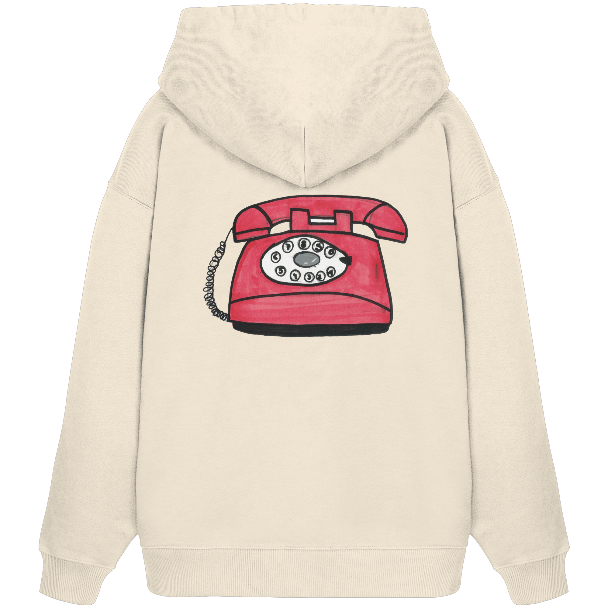 Studio - Retro Phone - Organic Oversize Hoodie real