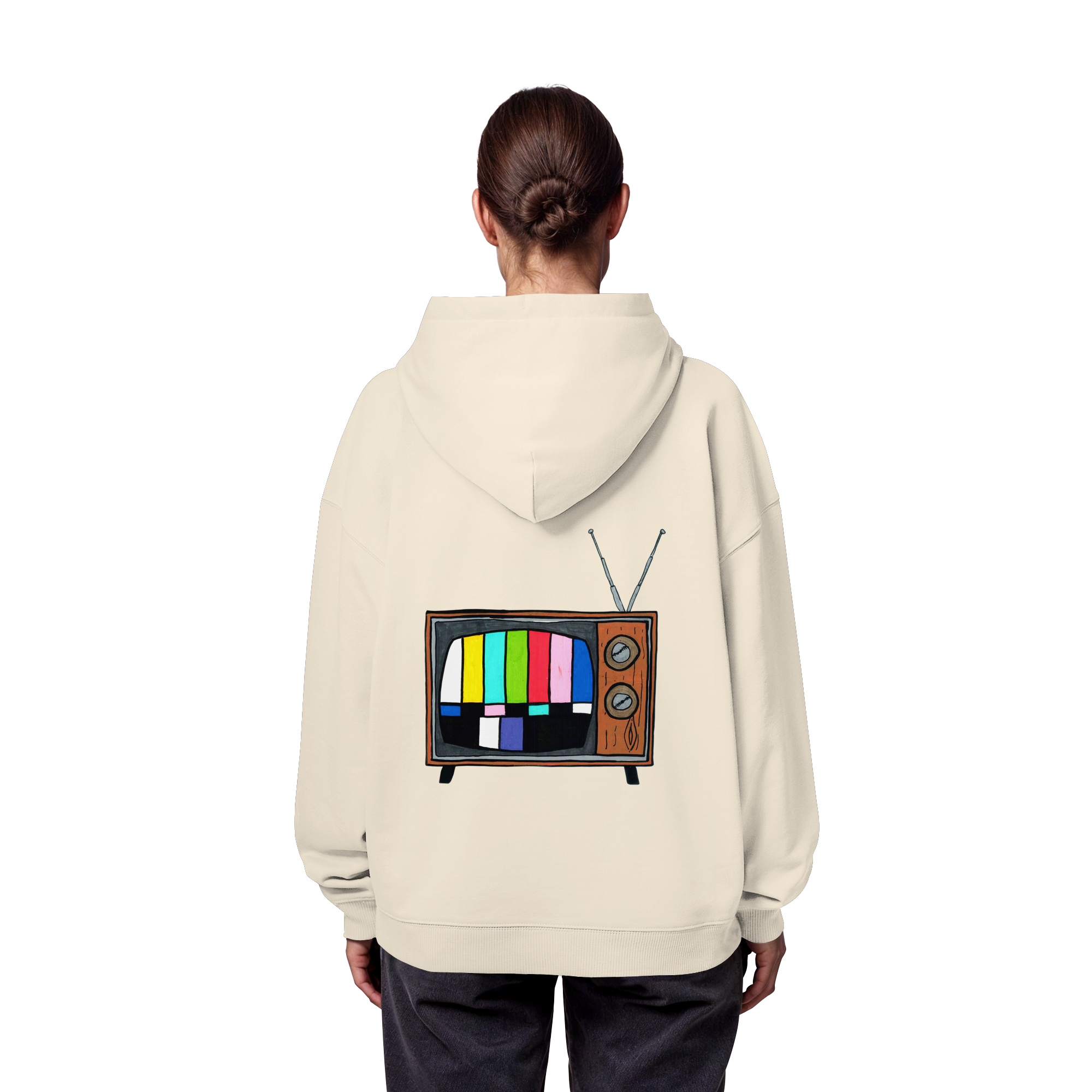 Studio - Retro TV real - Organic Oversize Hoodie