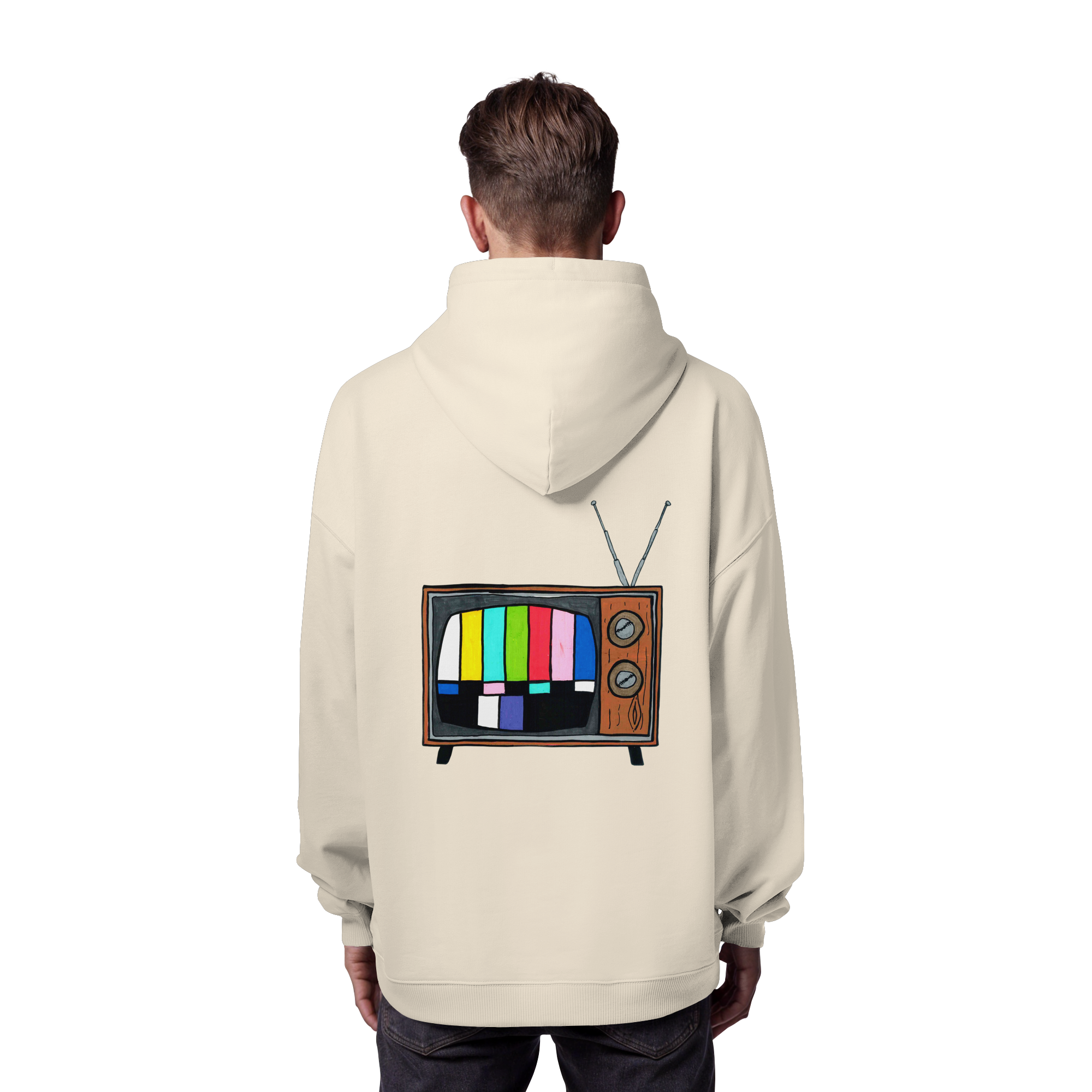 Studio - Retro TV real - Organic Oversize Hoodie