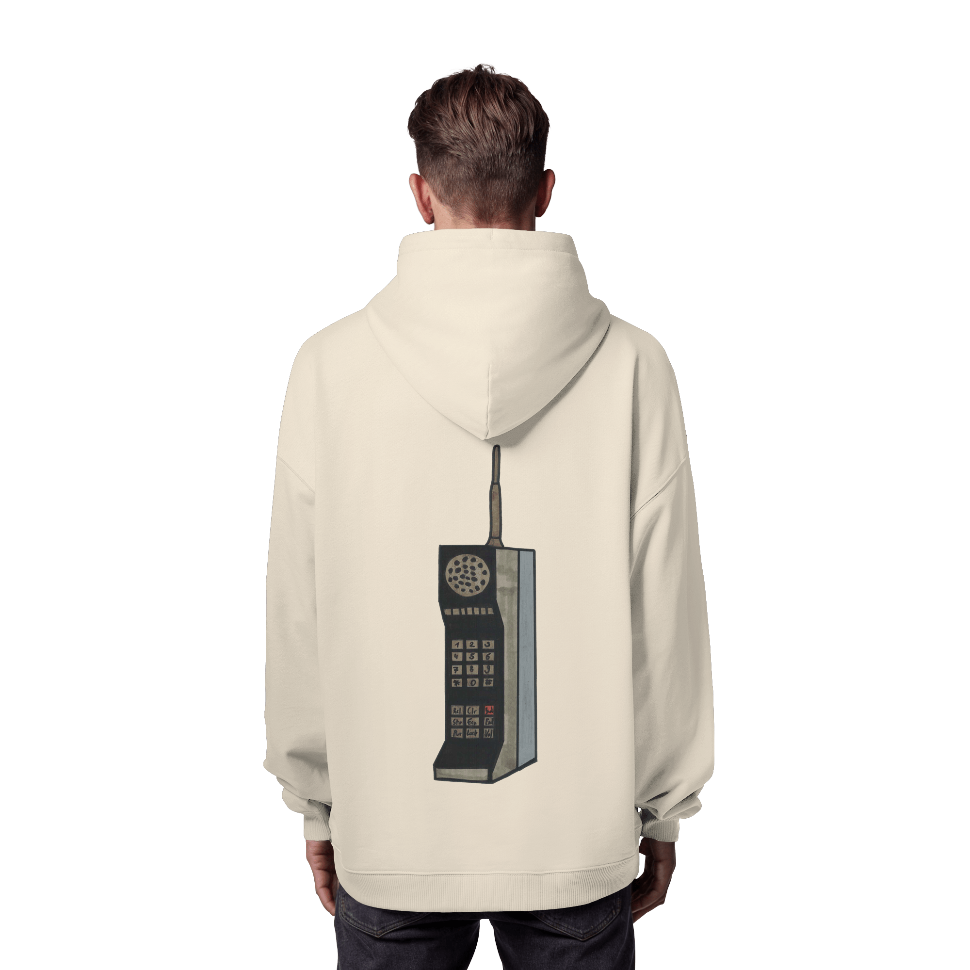 Studio - Retro Phone Kopie - Organic Oversize Hoodie real