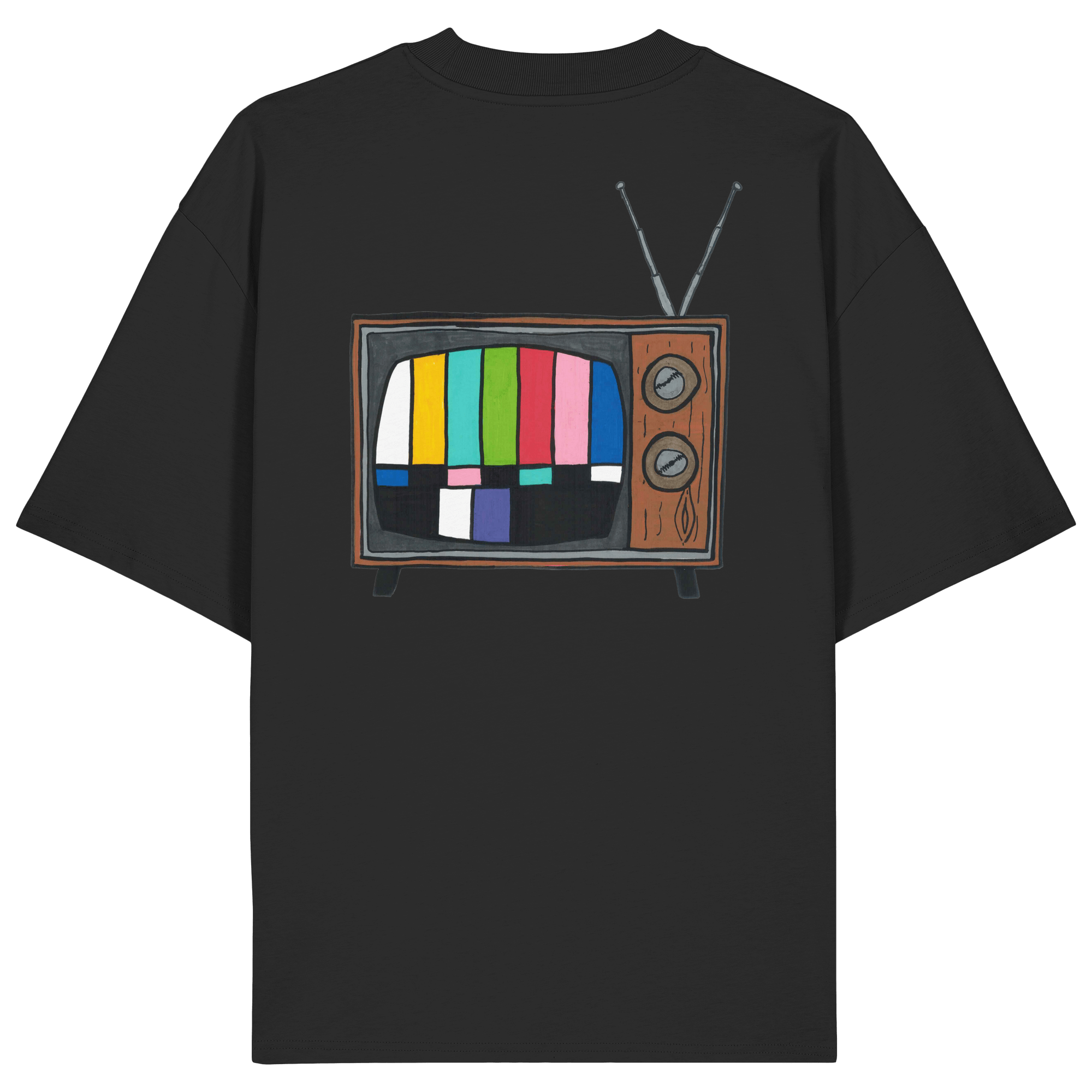 T-Shirt Oversized Organic – STUDIO ANALOG Series | Analog Retro TV Style