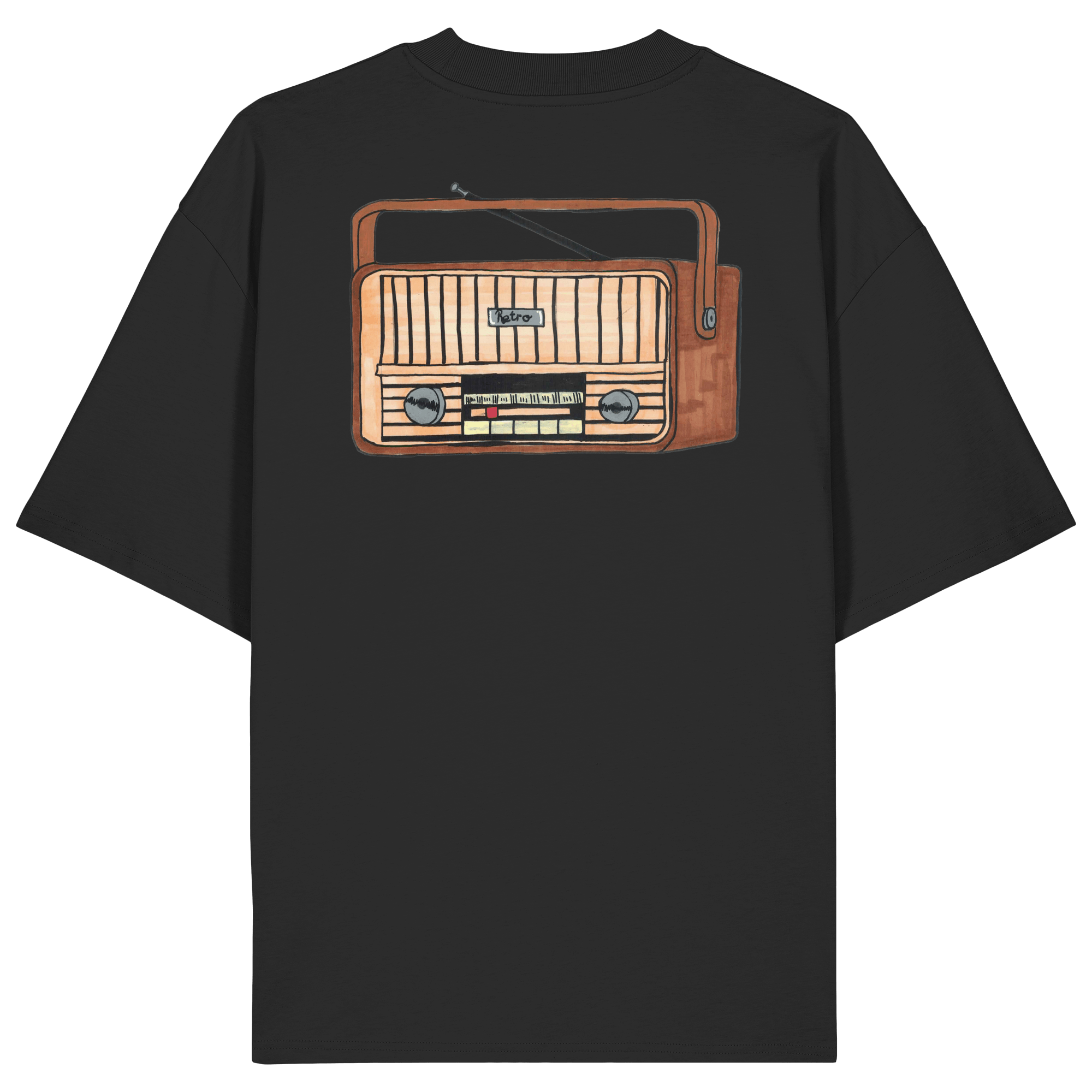 Studio - Retro Radio - Organic Oversize Shirt real