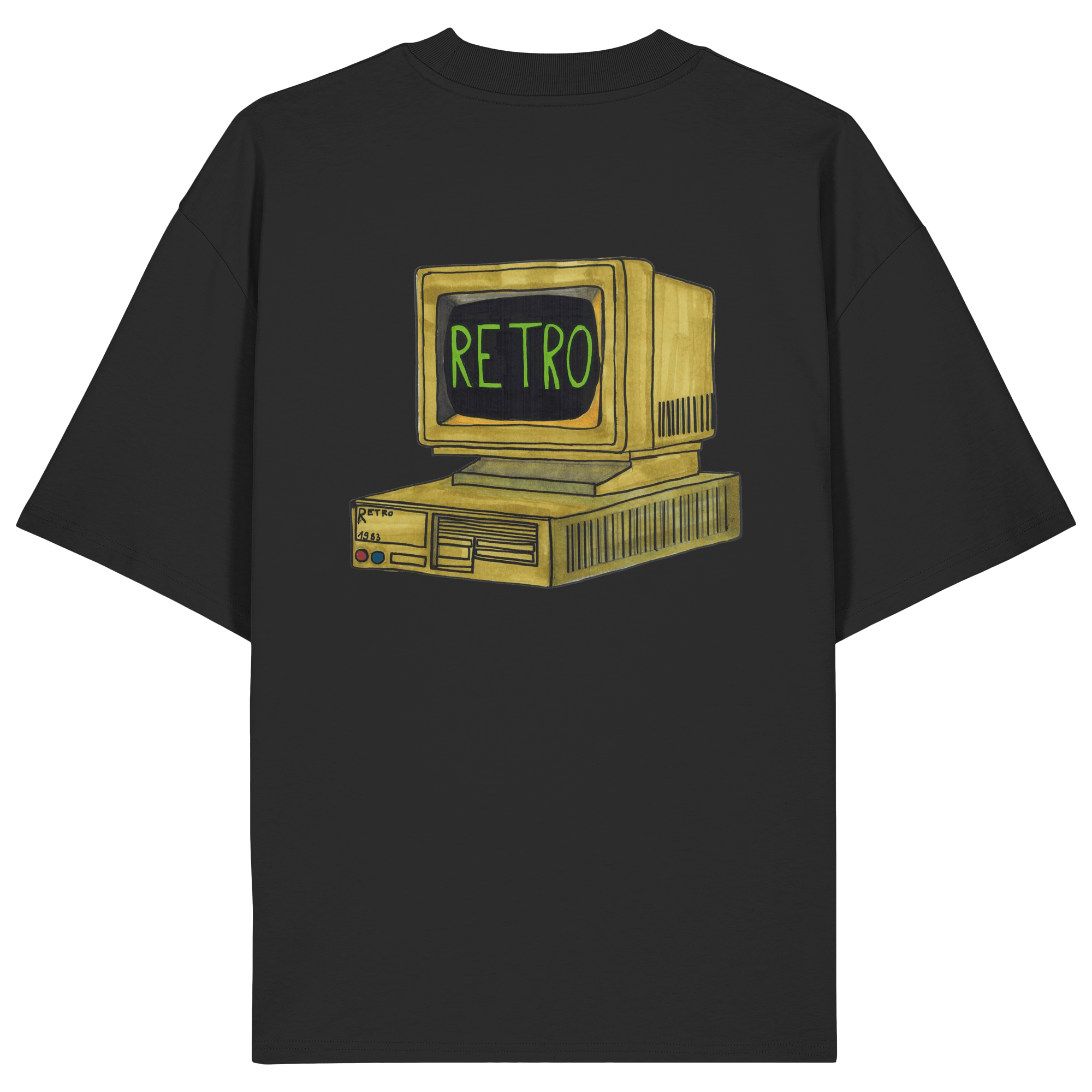 T-Shirt Oversized Organic – STUDIO ANALOG Series | Analog Retro PC Style