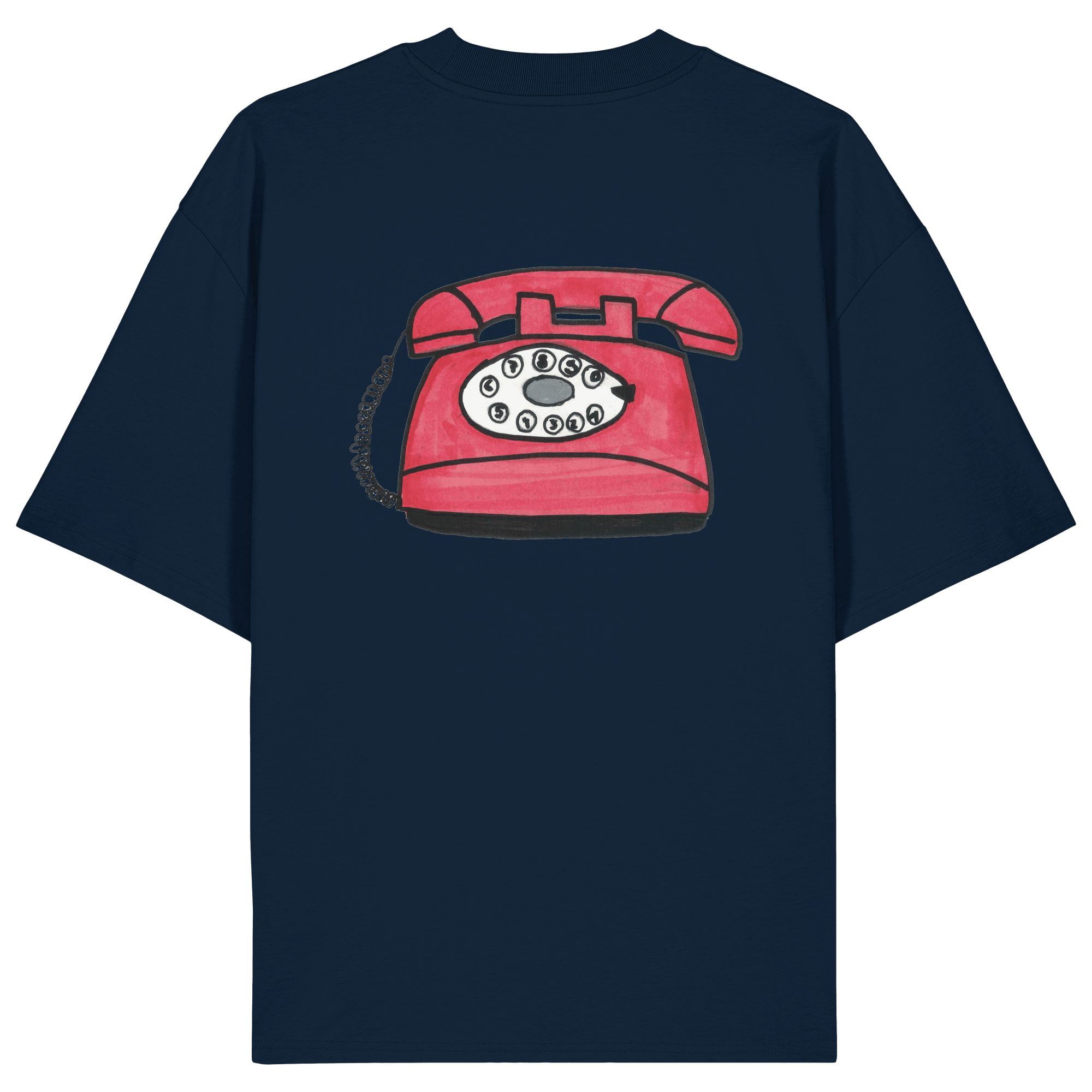 T-Shirt Oversized Organic – STUDIO ANALOG Series | Analog Retro Phone Style