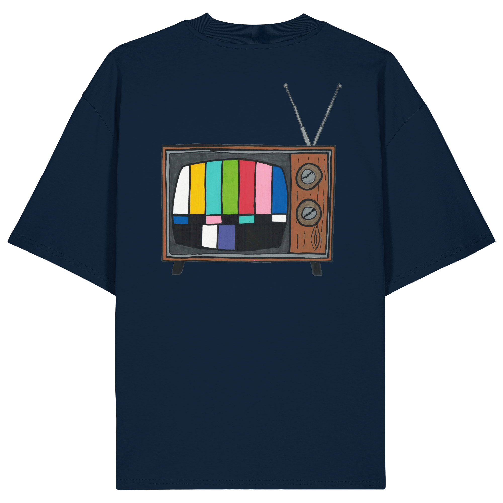 T-Shirt Oversized Organic – STUDIO ANALOG Series | Analog Retro TV Style