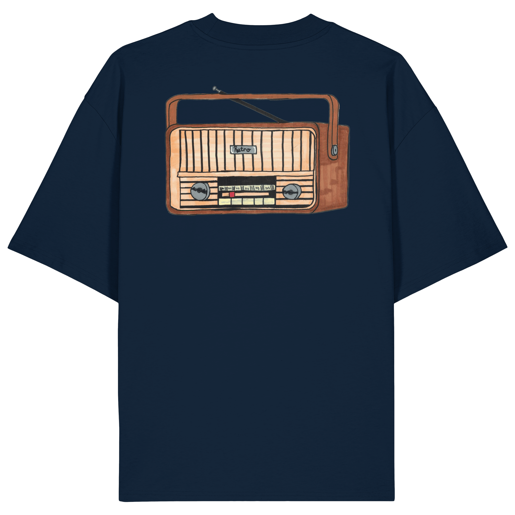Studio - Retro Radio - Organic Oversize Shirt real