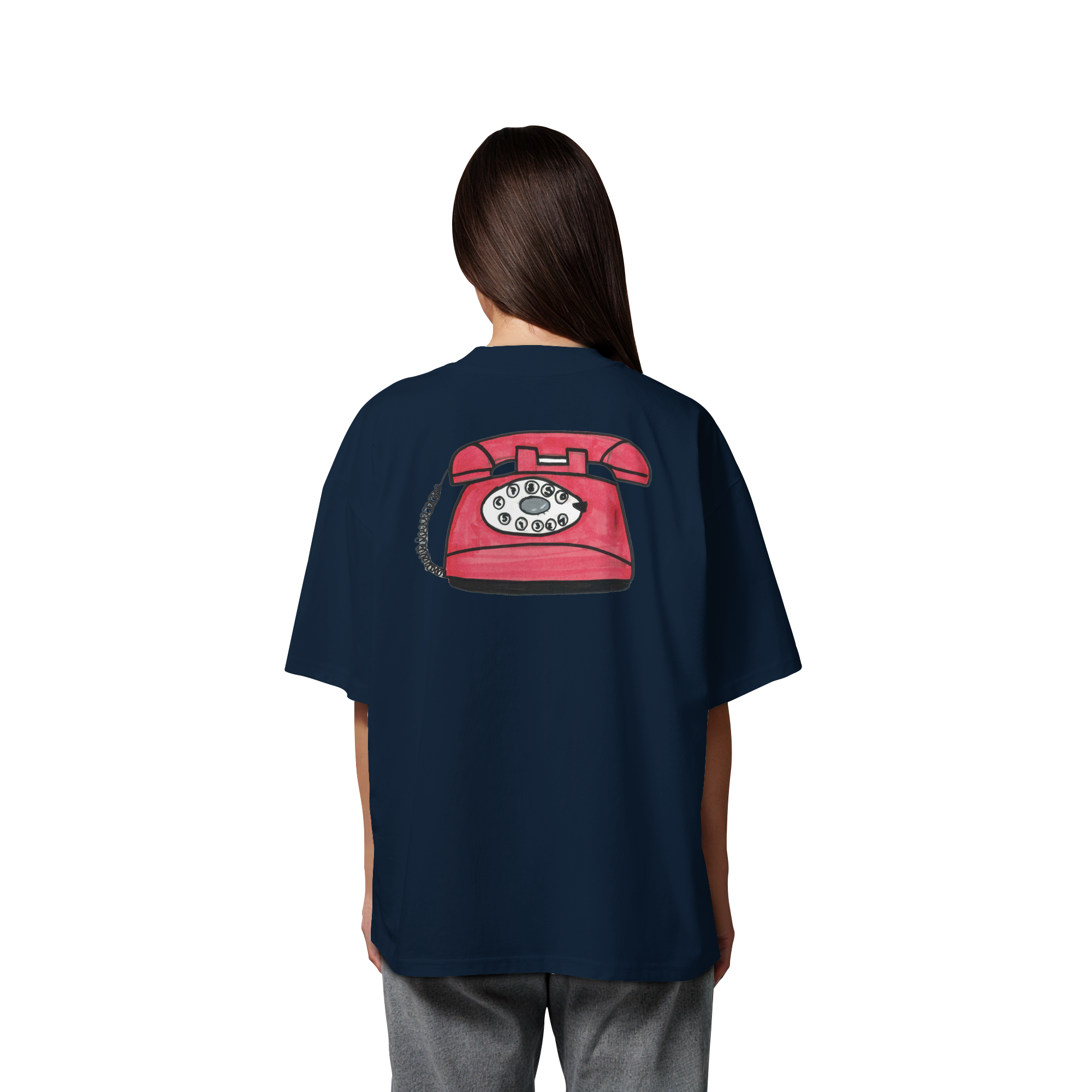 Studio - Retro Phone - Organic Oversize Shirt real