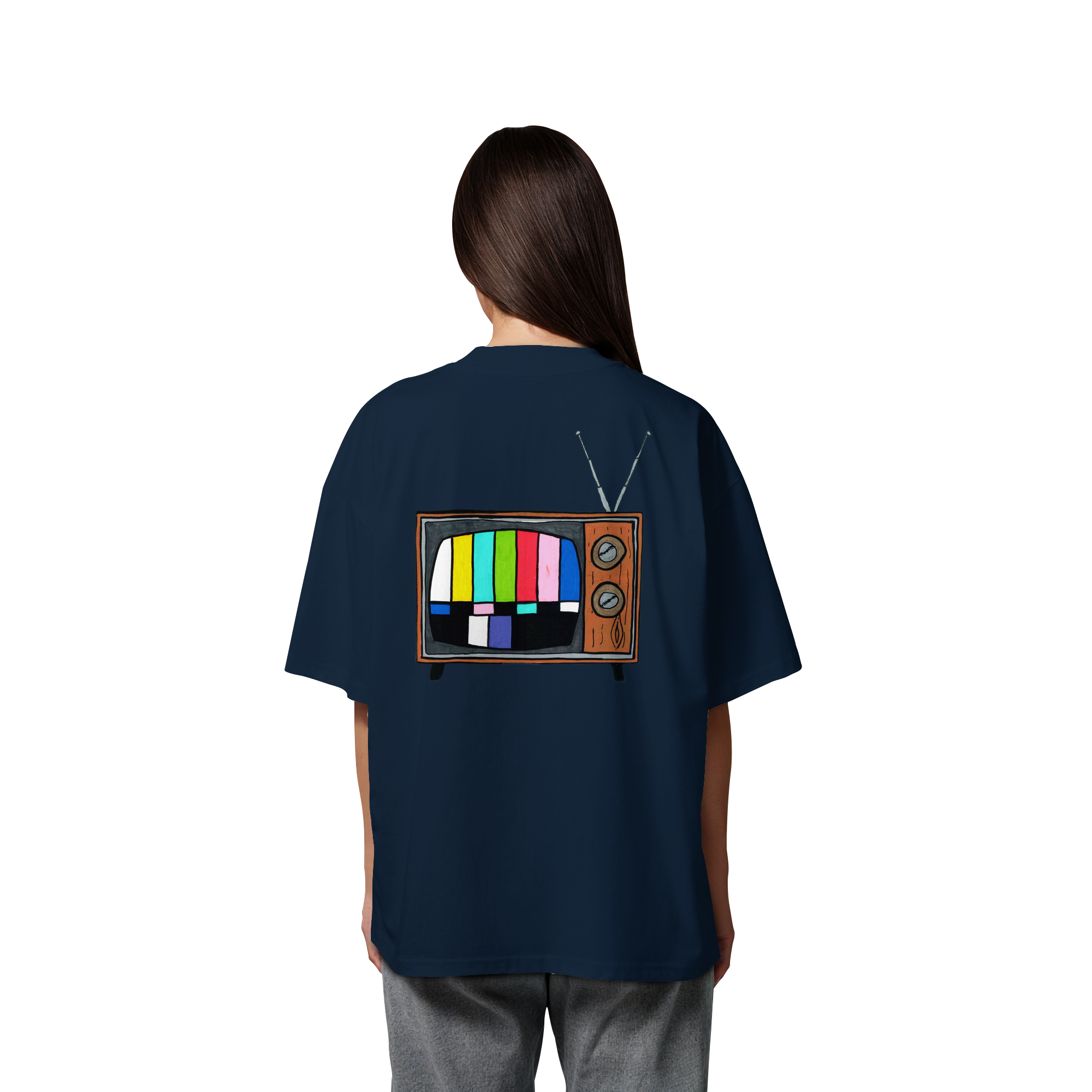 Studio - Retro TV real - Organic Oversize Shirt