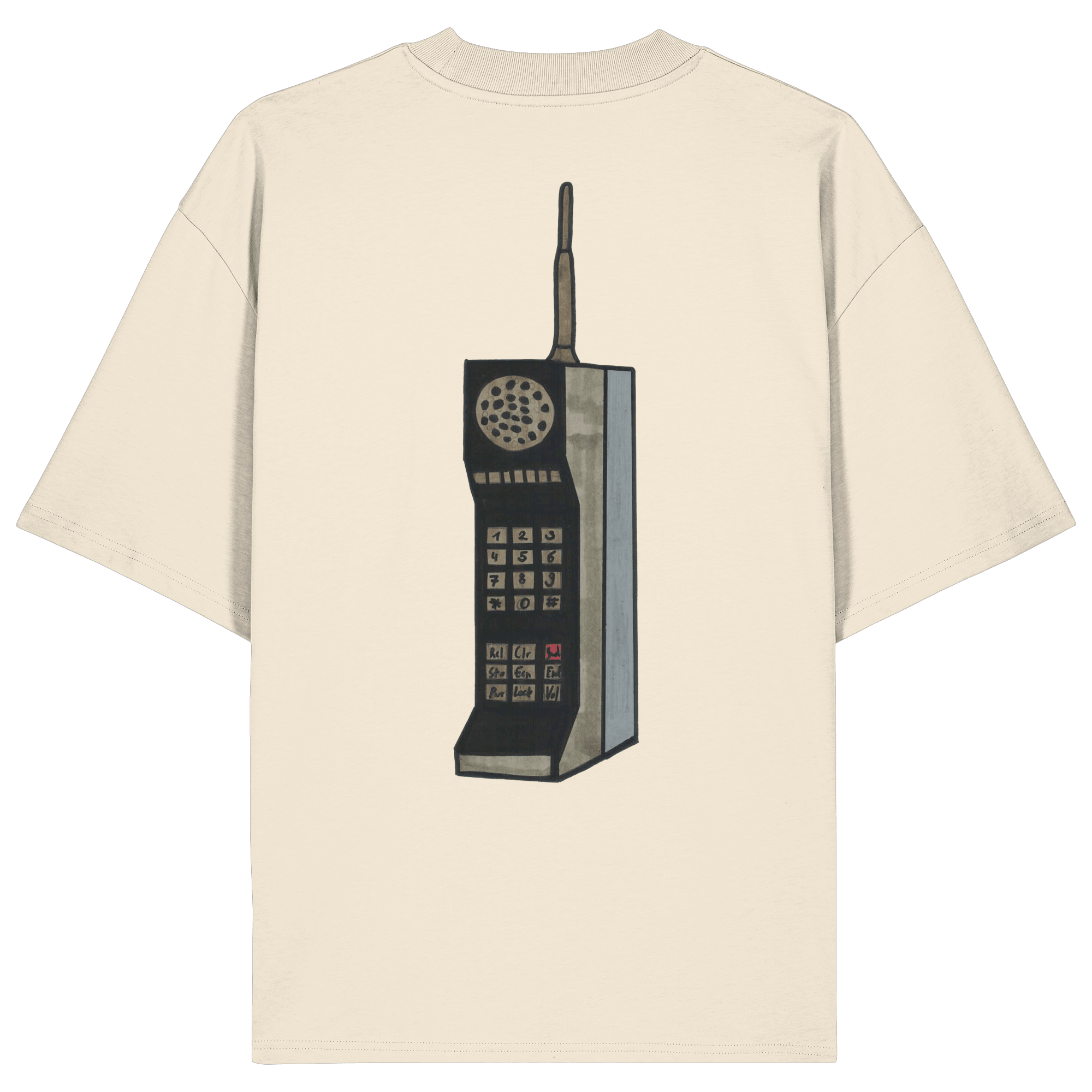 T-Shirt Oversized Organic – STUDIO ANALOG Series | Analog Brick-Phone Style