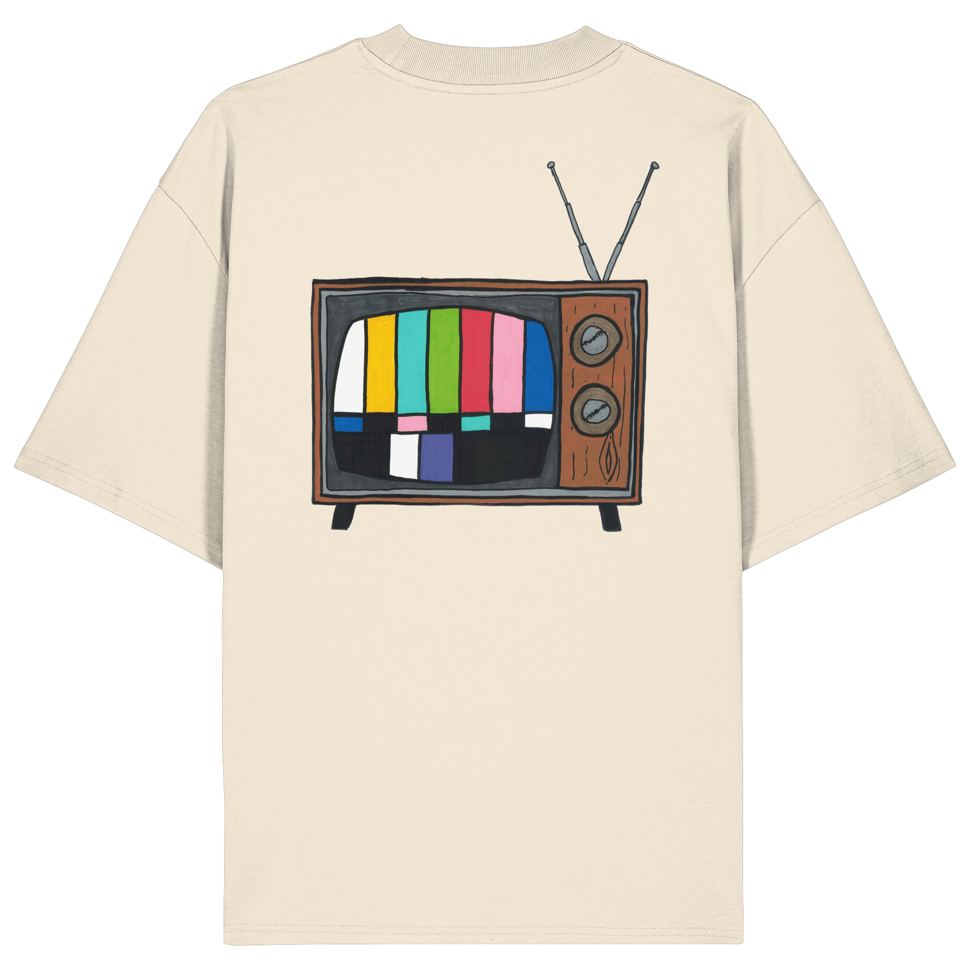 T-Shirt Oversized Organic – STUDIO ANALOG Series | Analog Retro TV Style