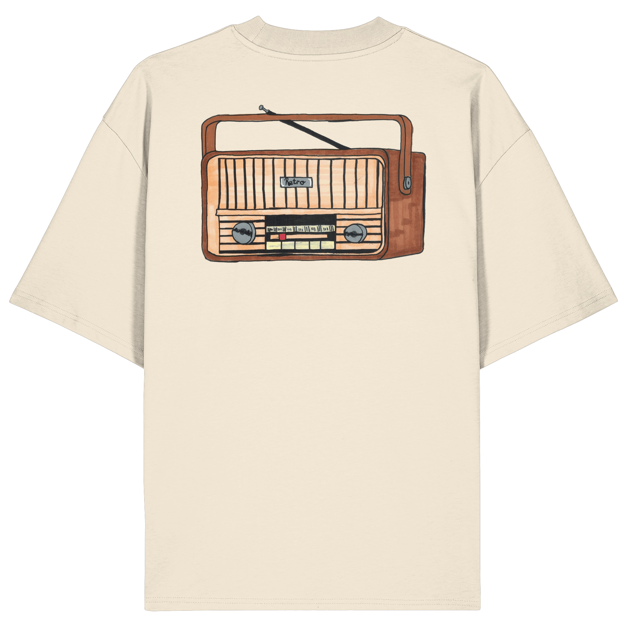 Studio - Retro Radio - Organic Oversize Shirt real