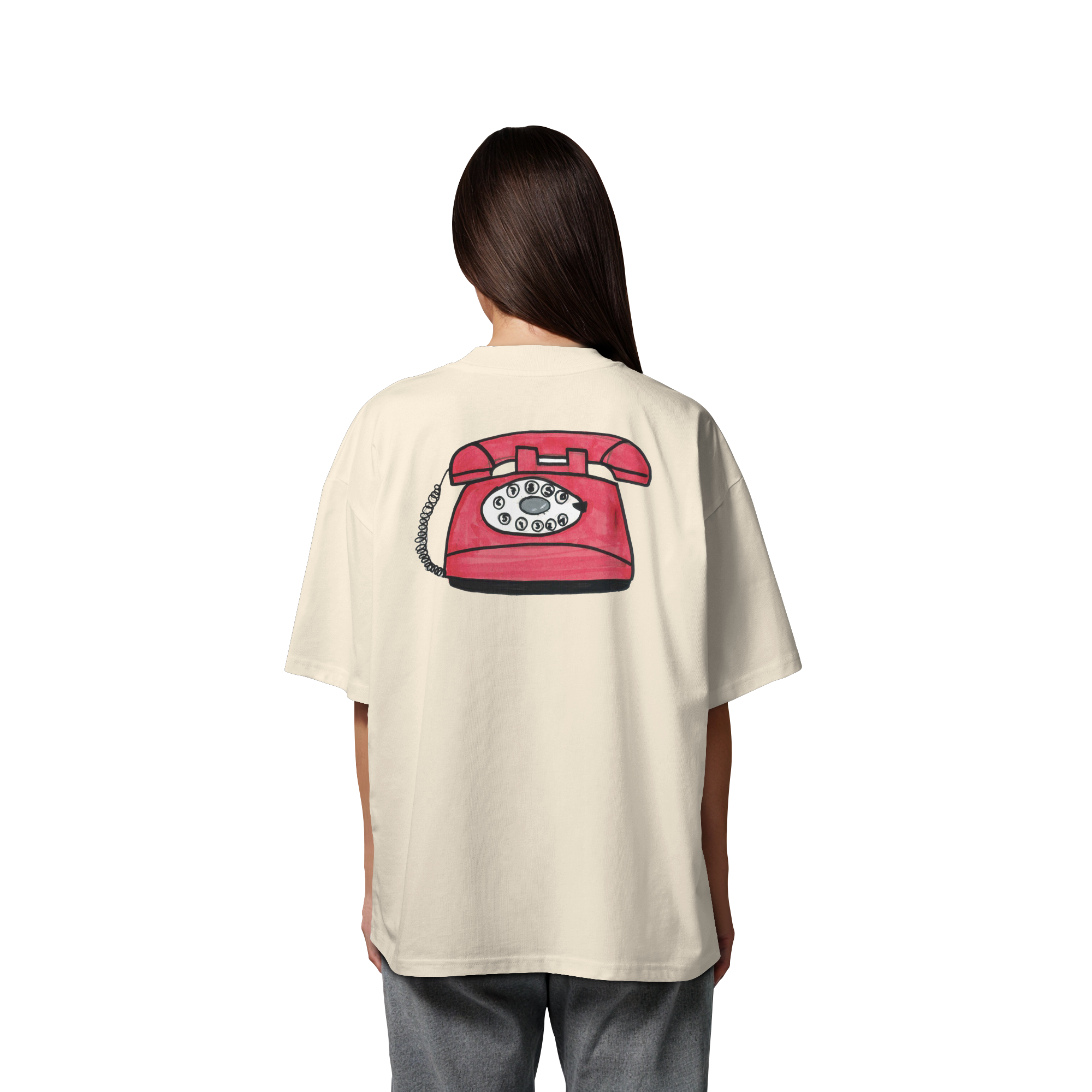 Studio - Retro Phone - Organic Oversize Shirt real