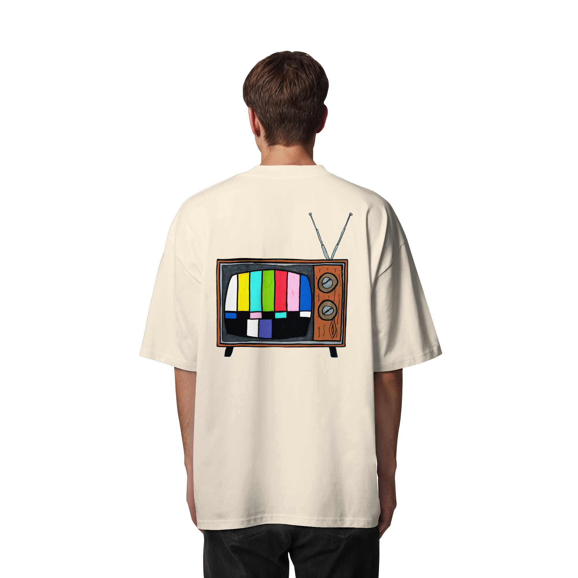 Studio - Retro TV real - Organic Oversize Shirt