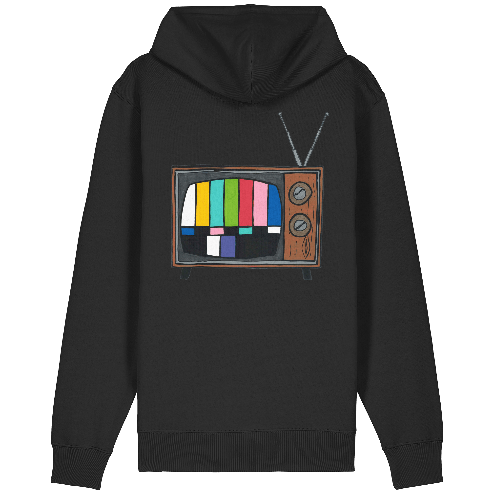Zipper Hoodie Organic – STUDIO ANALOG Series | Analog Retro TV Style