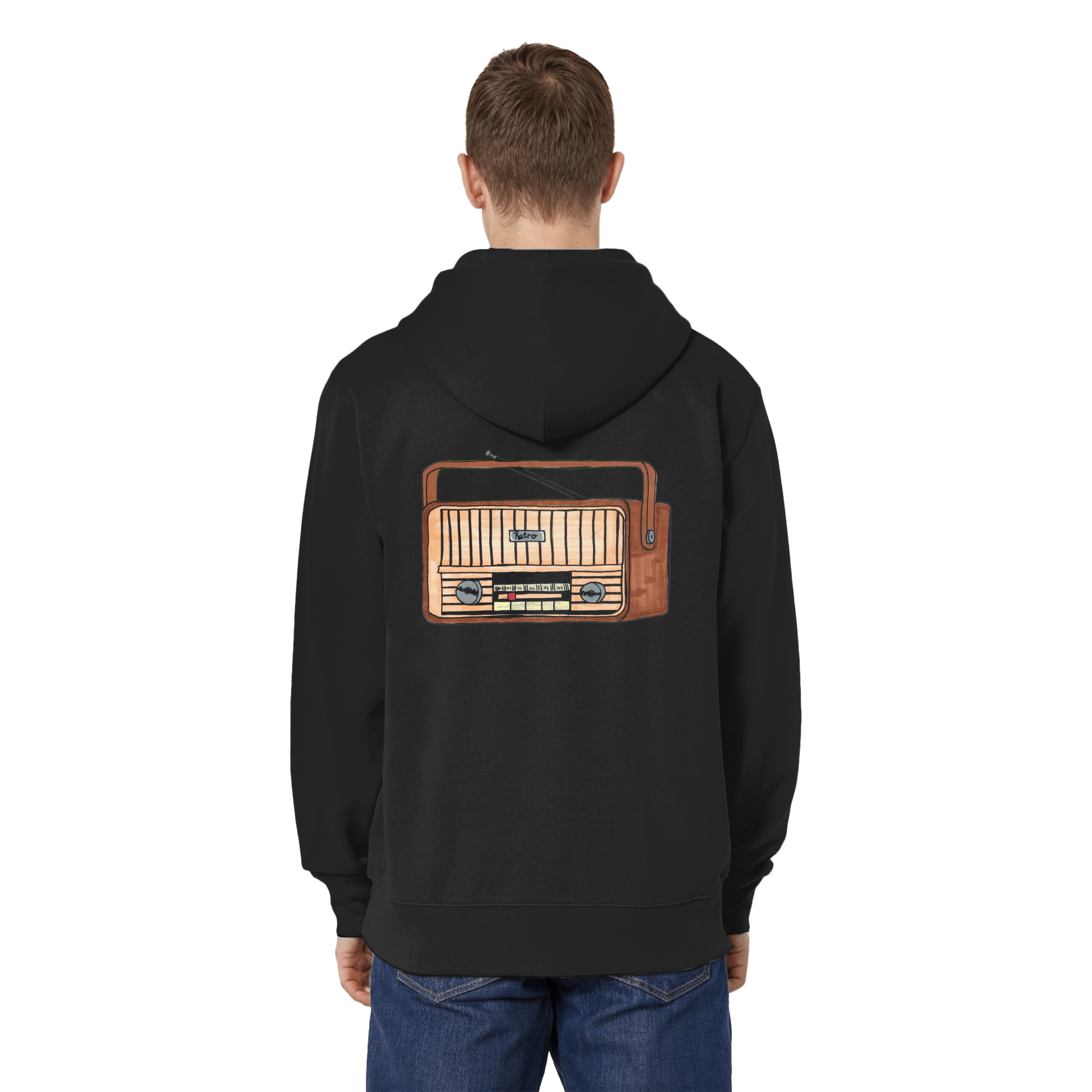 Studio - Retro Radio - Organic Relaxed Zipper real